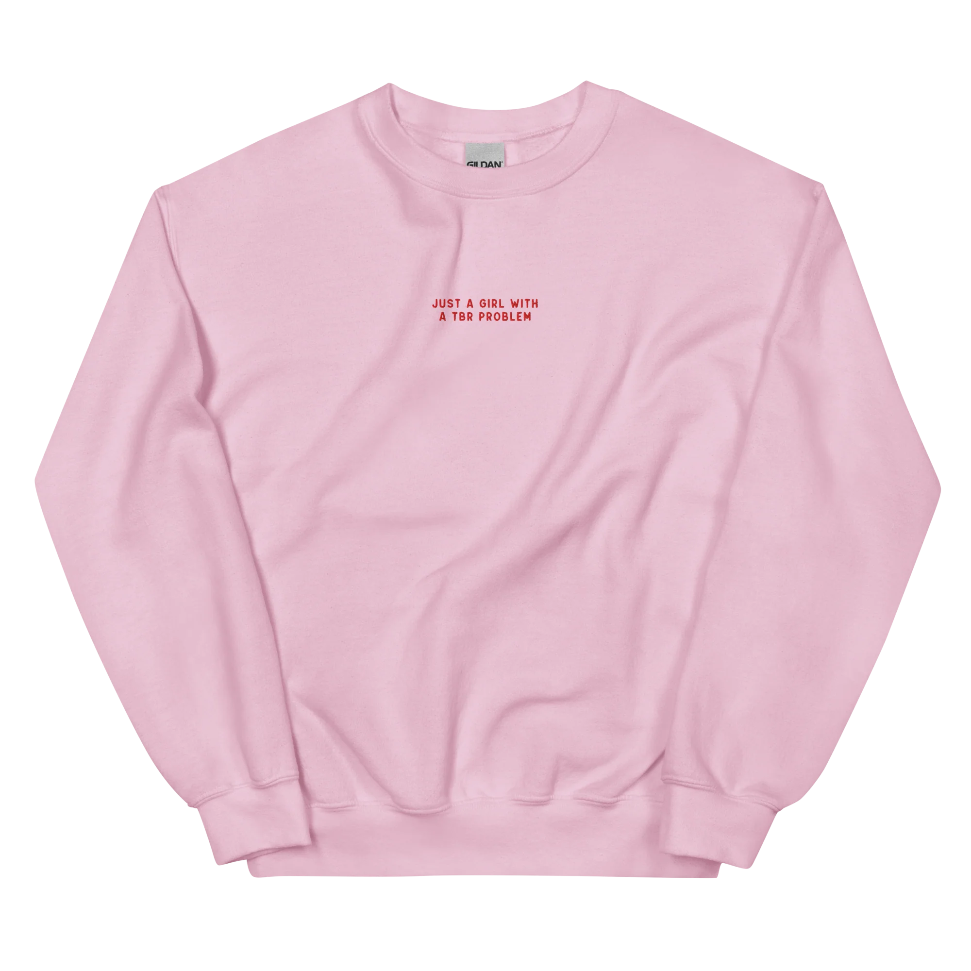 Just A Girl With A TBR Problem Embroidered Sweatshirt - Image 5