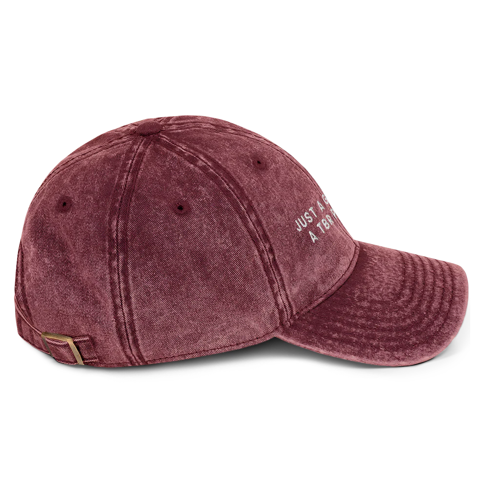 Just A Girl With A TBR Problem Embroidered Vintage Cap - Image 11