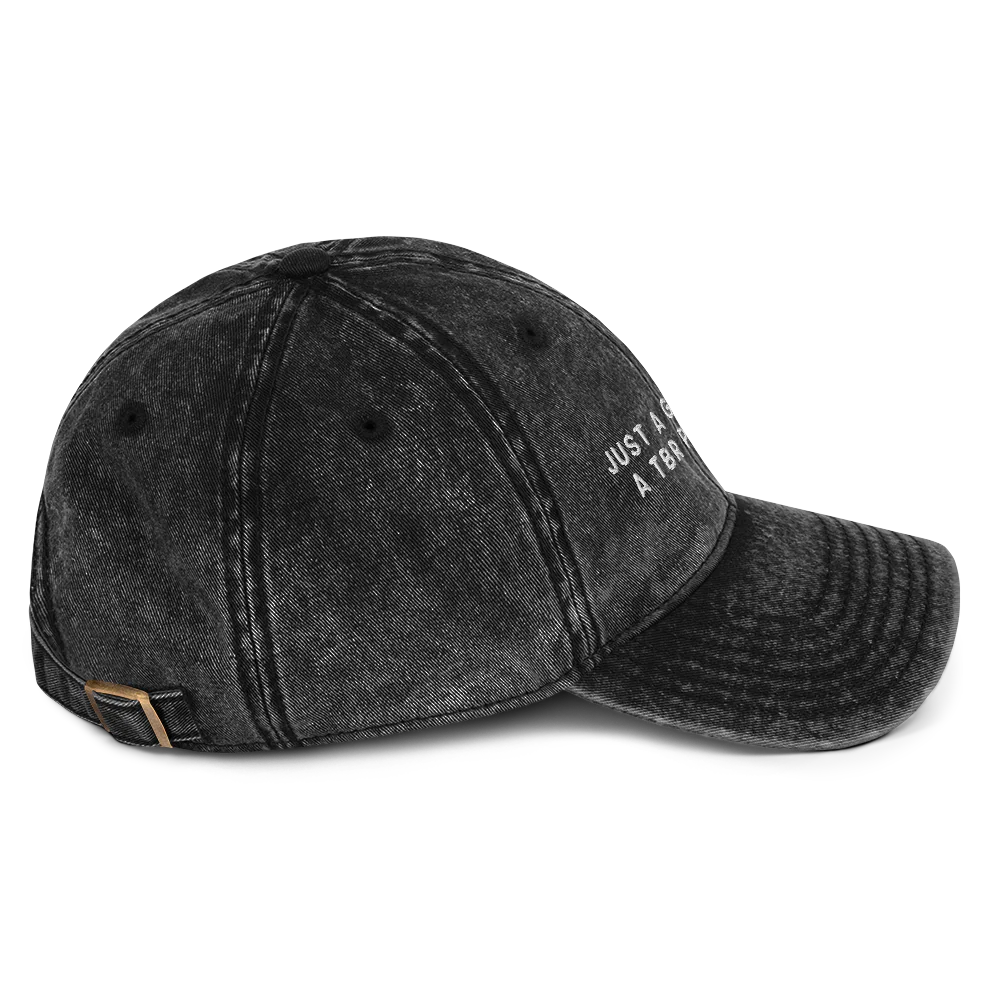 Just A Girl With A TBR Problem Embroidered Vintage Cap - Image 3