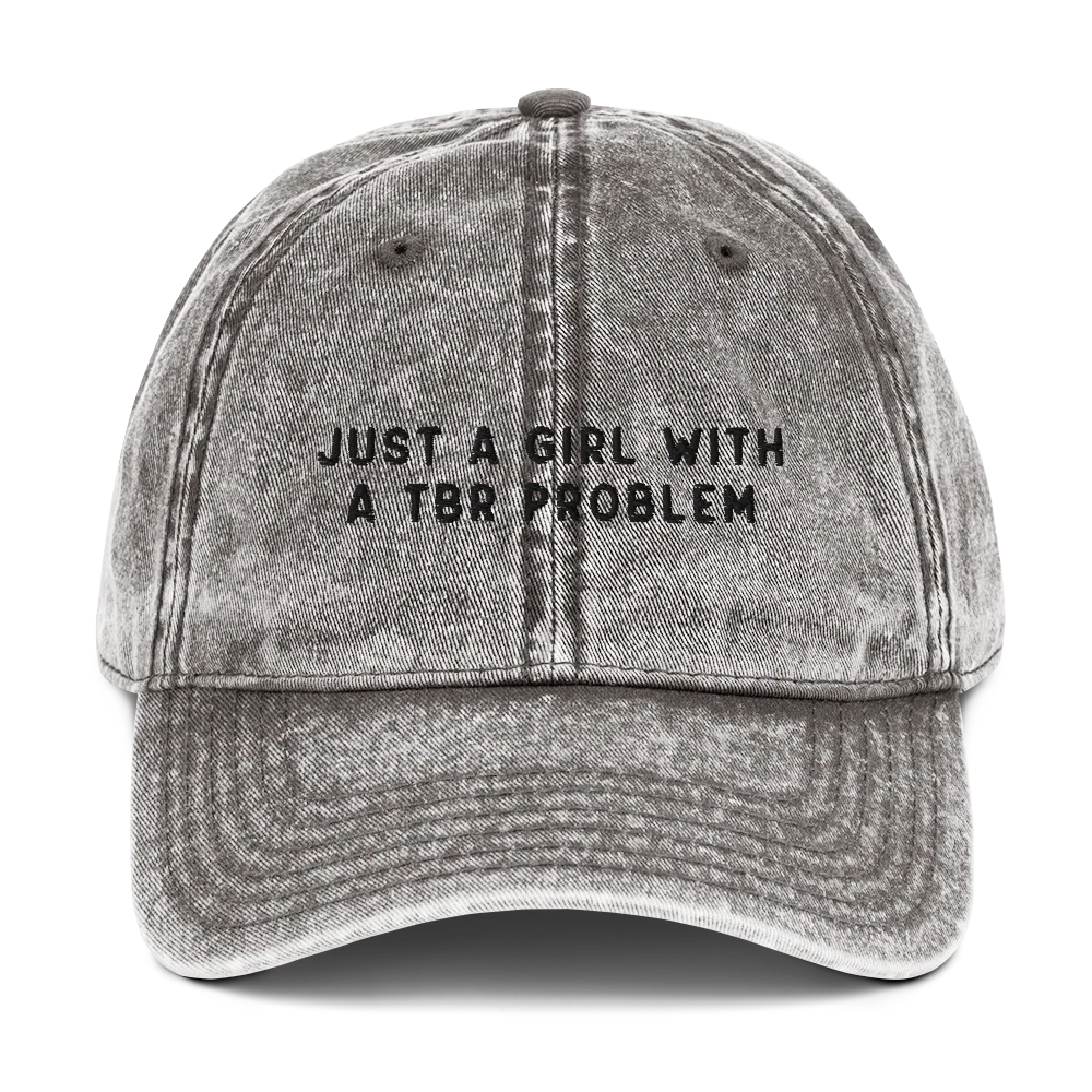 Just A Girl With A TBR Problem Embroidered Vintage Cap - Image 6