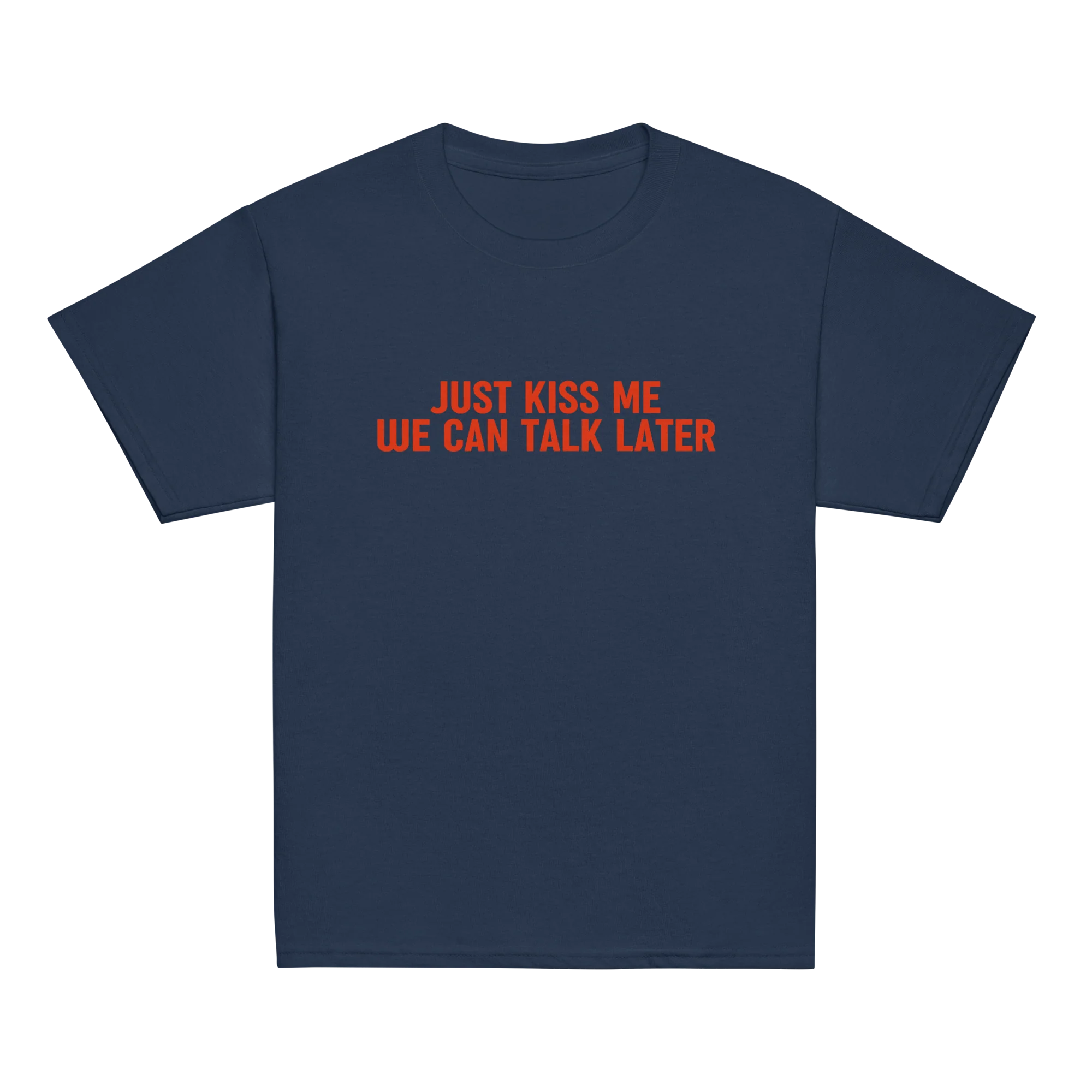 Just Kiss Me We Can Talk Later Baby Tee - Image 4