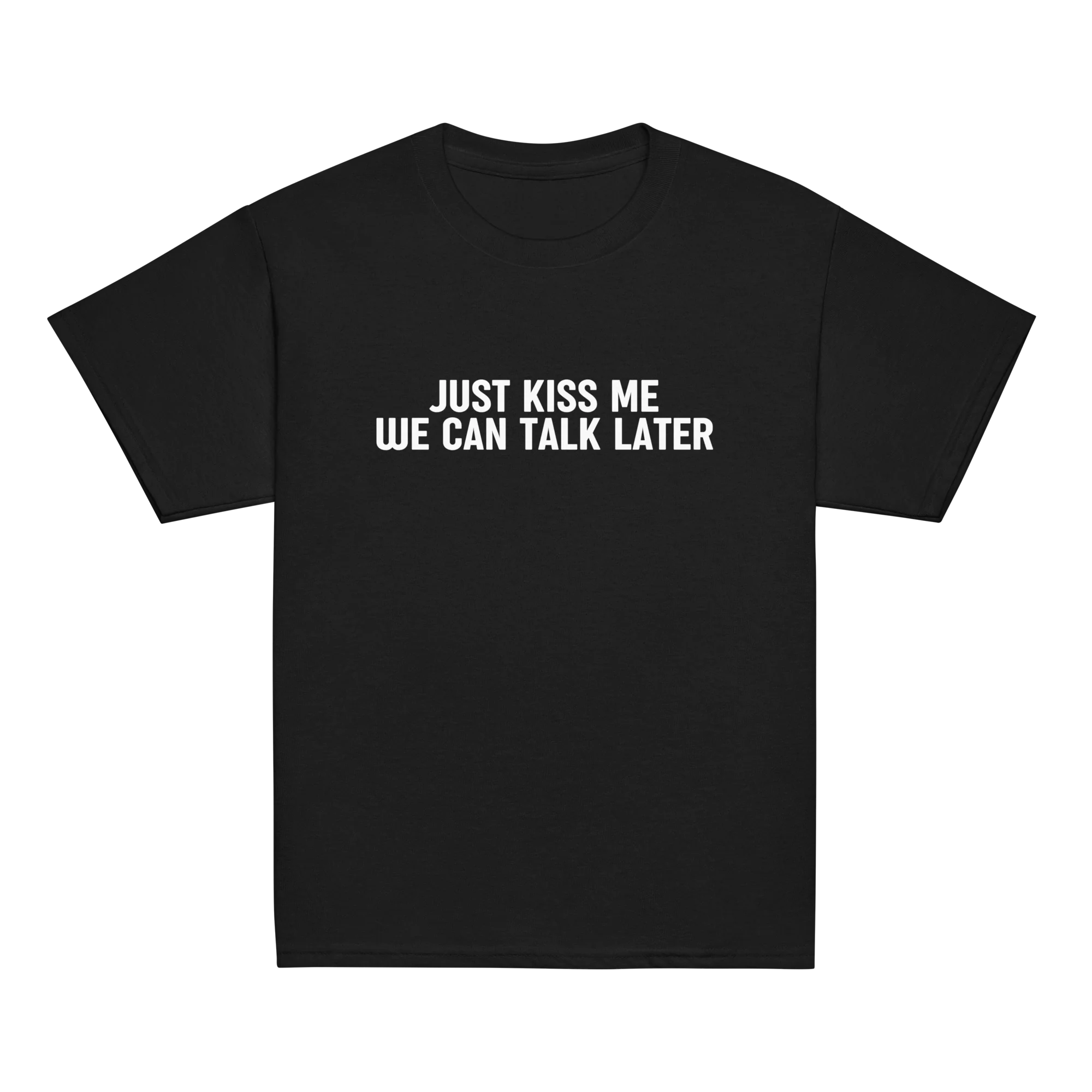 Just Kiss Me We Can Talk Later Baby Tee - Image 9