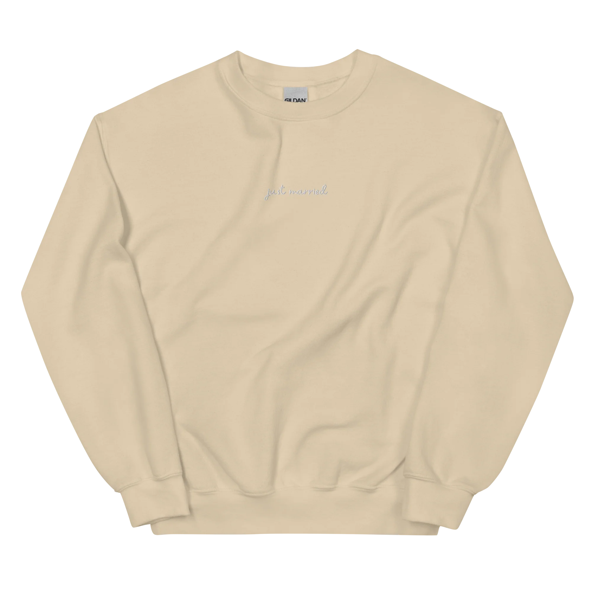 Just Married Newlywed Embroidered Sweatshirt - Image 10
