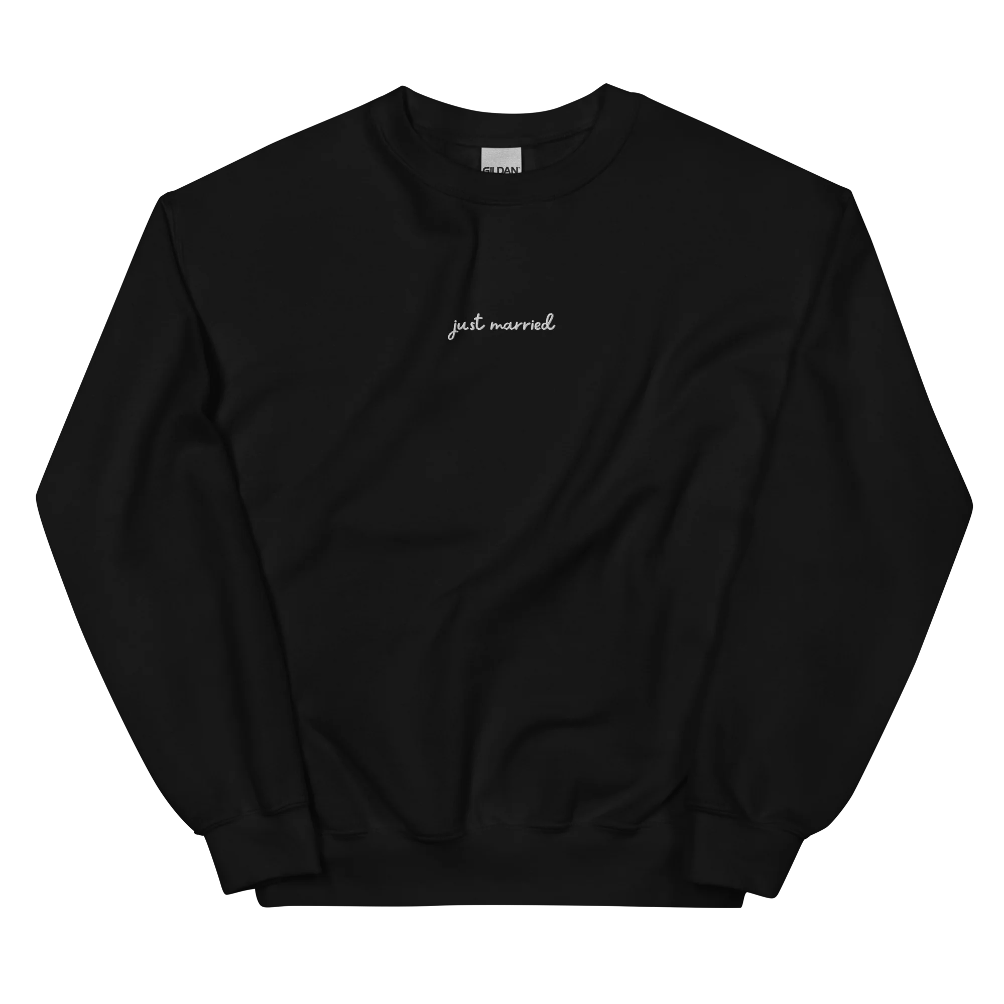 Just Married Newlywed Embroidered Sweatshirt - Image 6