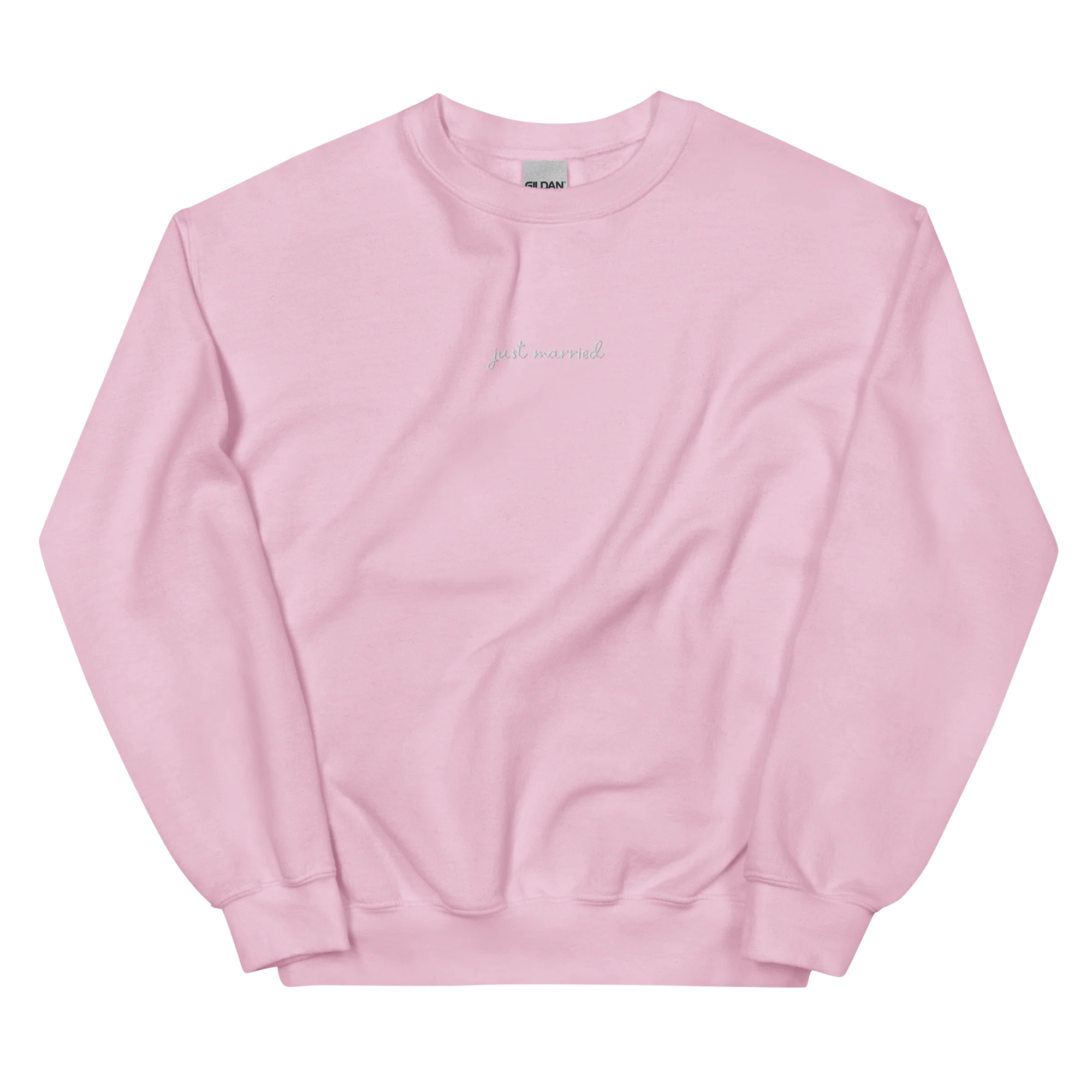 Just Married Newlywed Embroidered Sweatshirt - Image 9