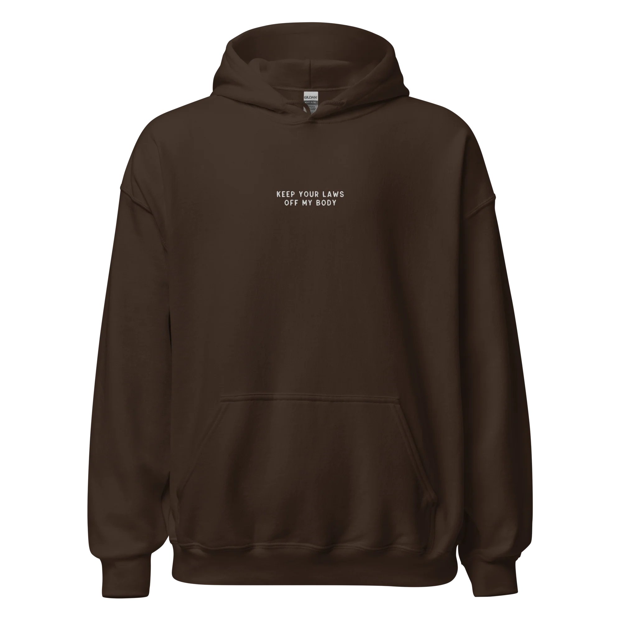 Keep Your Laws Off My Body Embroidered Hoodie - Image 6