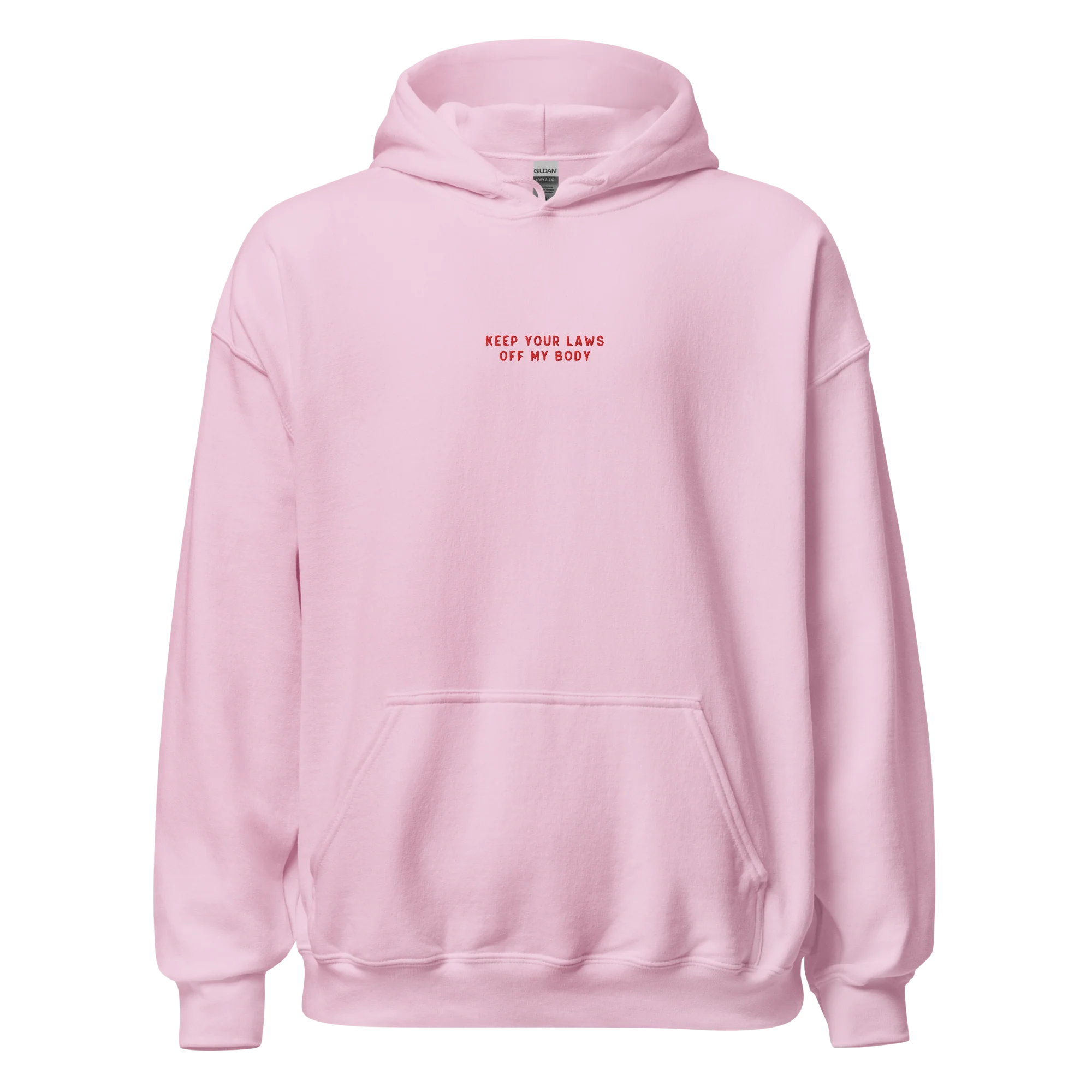Keep Your Laws Off My Body Embroidered Hoodie - Image 8