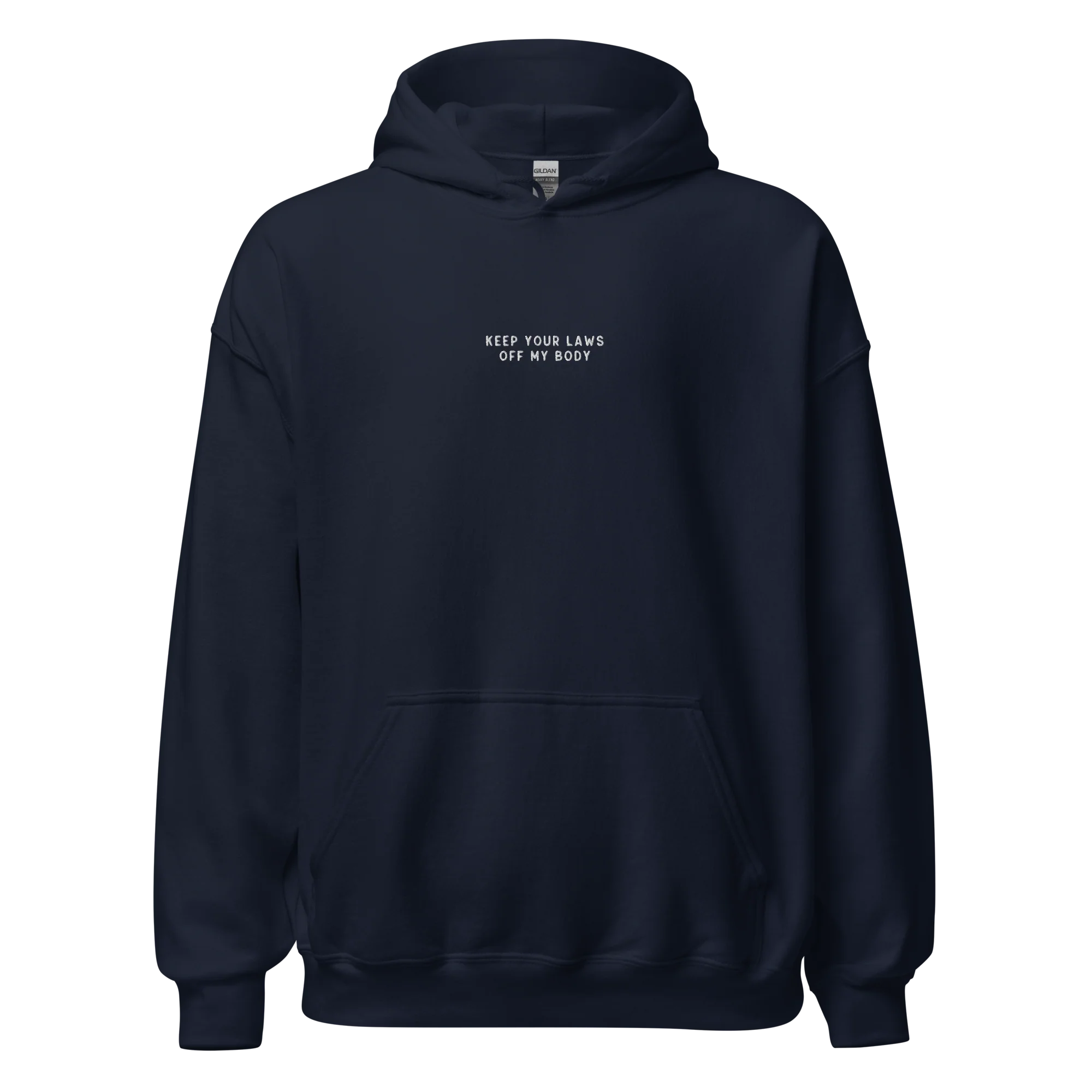 Keep Your Laws Off My Body Embroidered Hoodie - Image 9