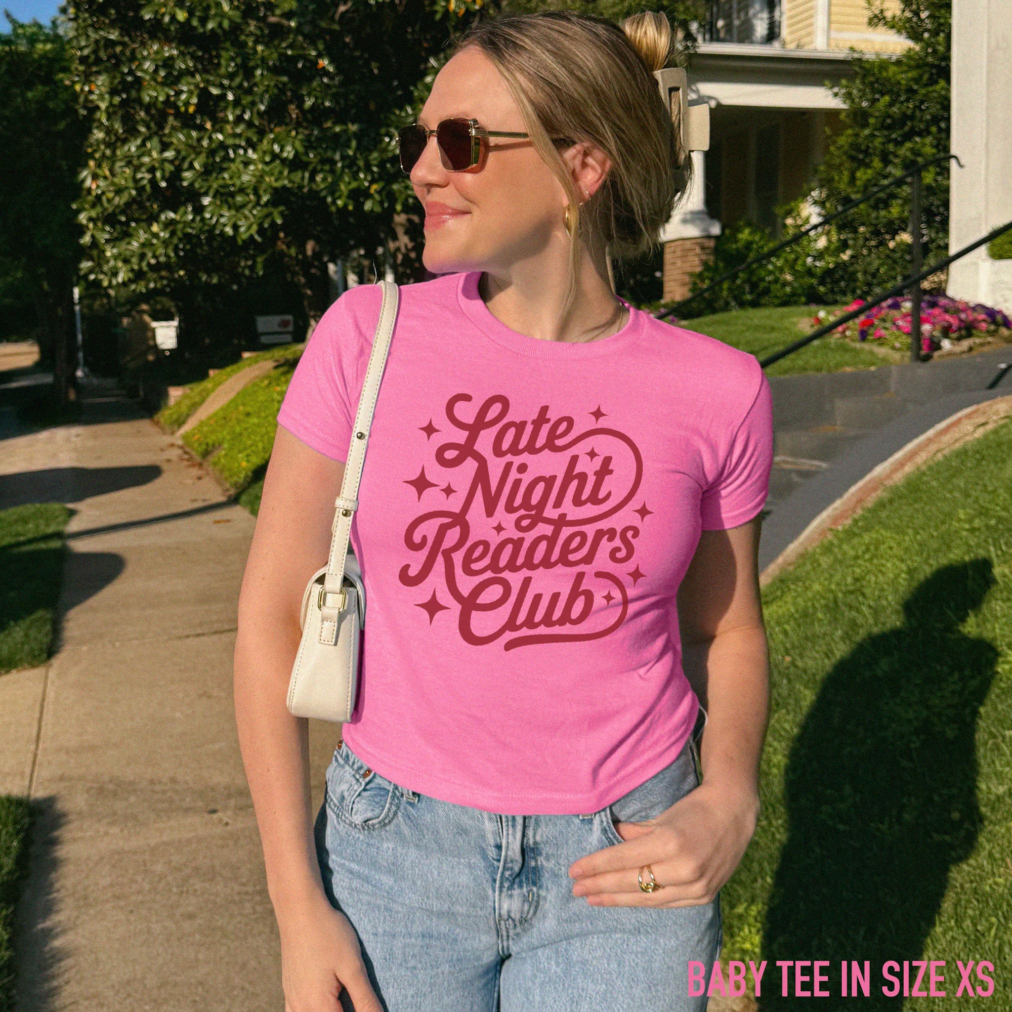 Late Night Readers Club Bookish Baby Tee - Image 2