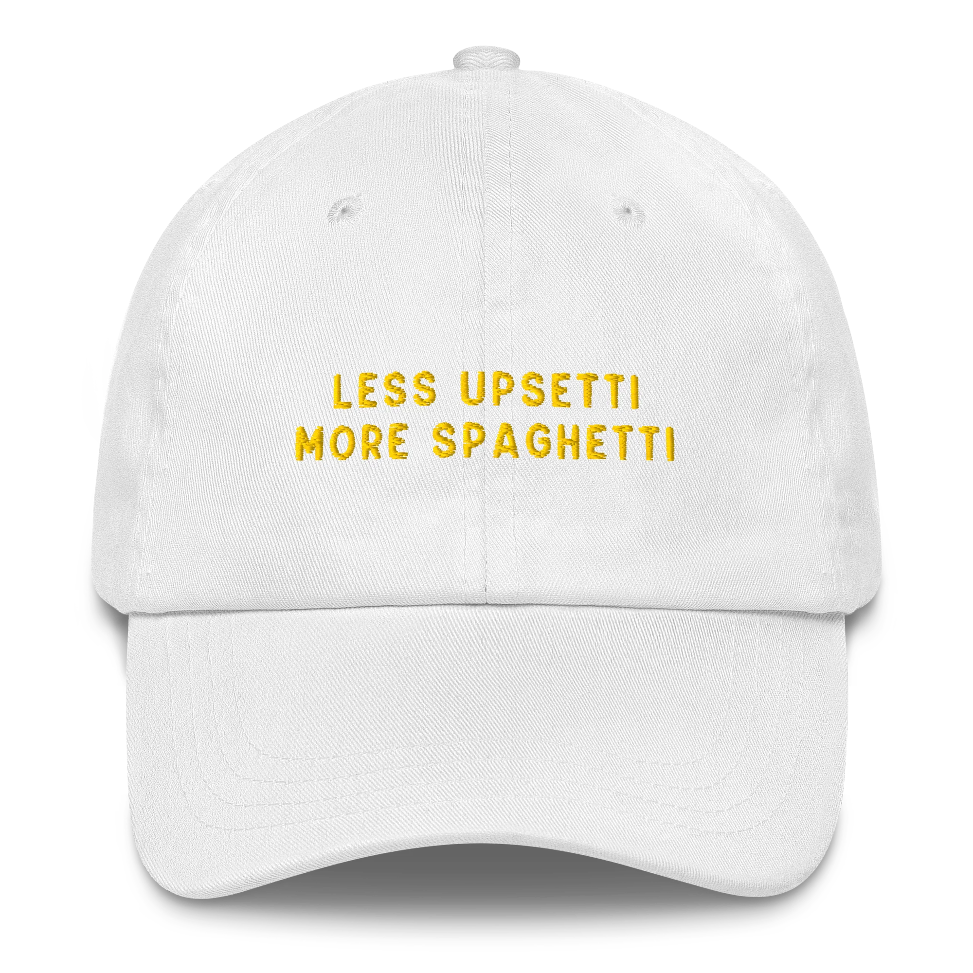 Less Upsetti More Spaghetti Embroidered Cap - Image 4