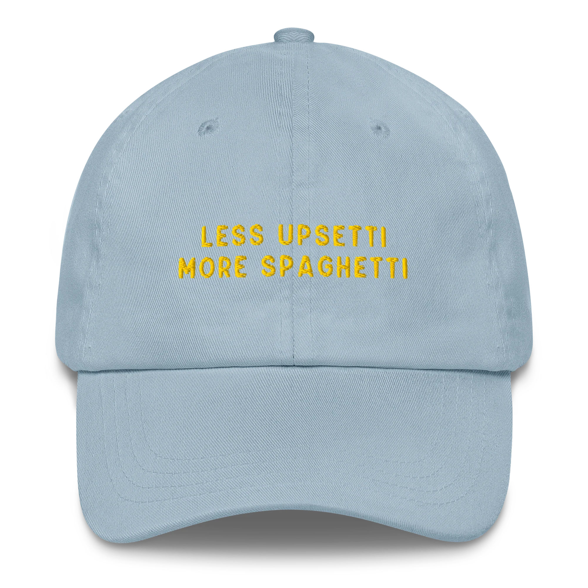 Less Upsetti More Spaghetti Embroidered Cap - Image 8