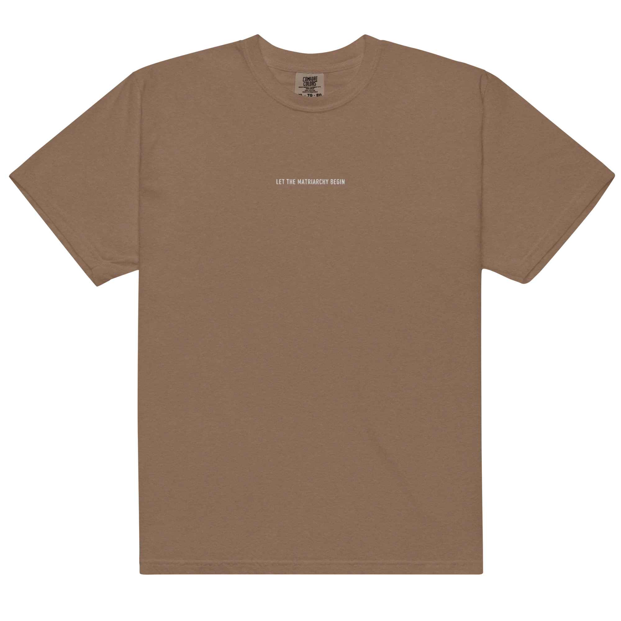 Let the Matriarchy Begin Feminist Embroidered Classic T-Shirt - Image 9