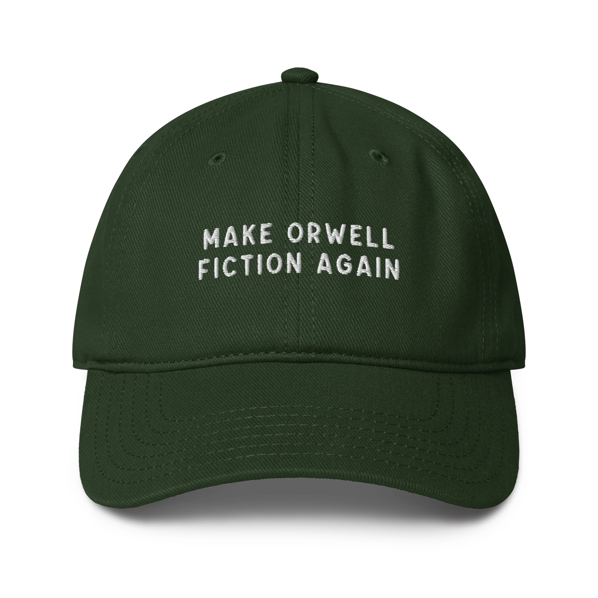 Make Orwell Fiction Again Embroidered Baseball Cap - Image 2