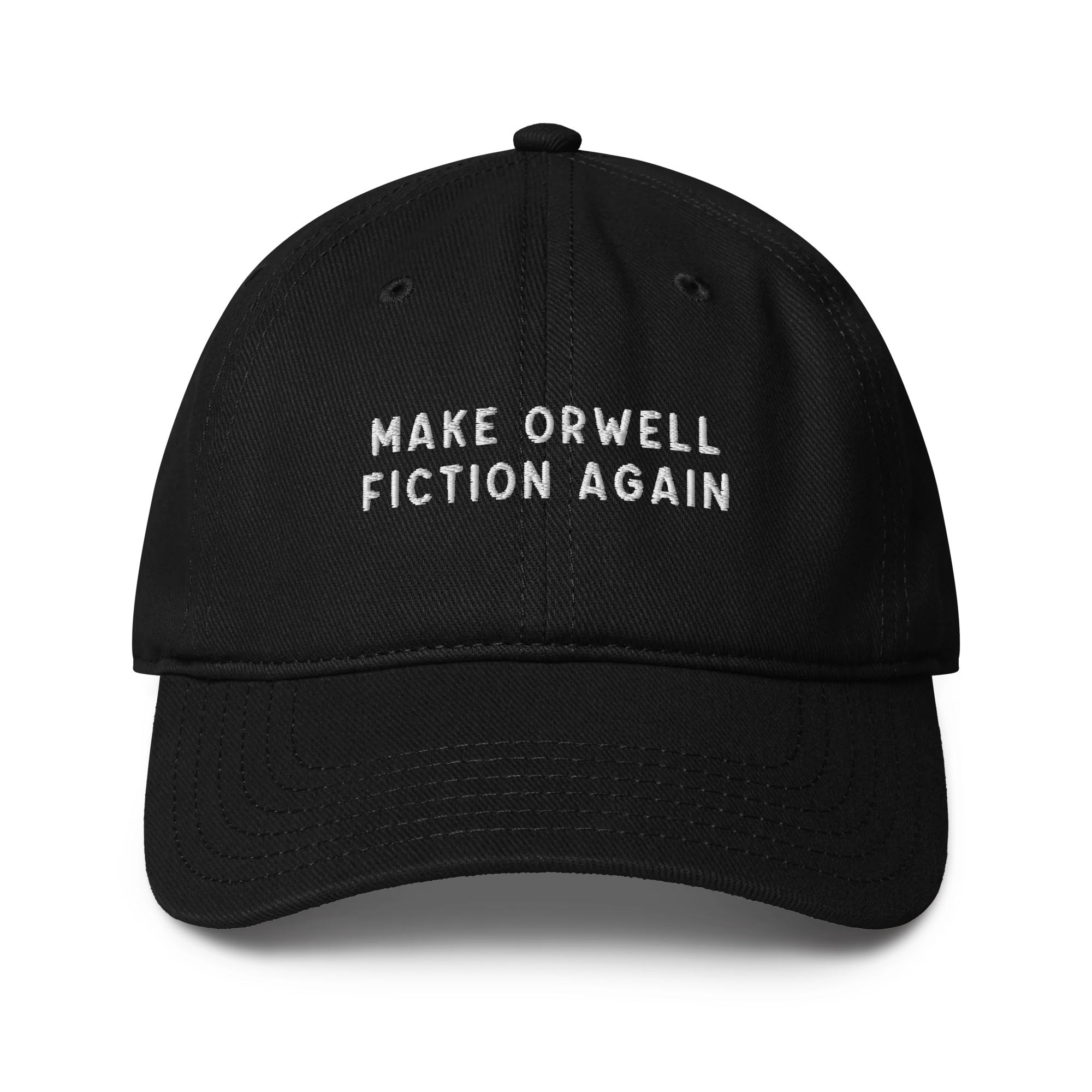 Make Orwell Fiction Again Embroidered Baseball Cap - Image 8