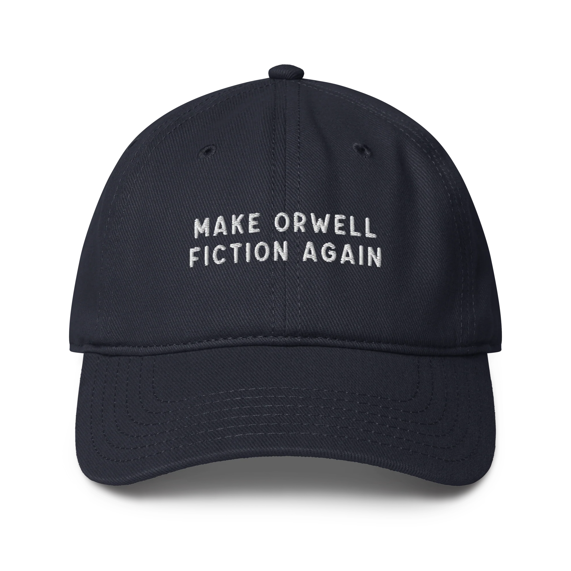 Make Orwell Fiction Again Embroidered Baseball Cap - Image 9