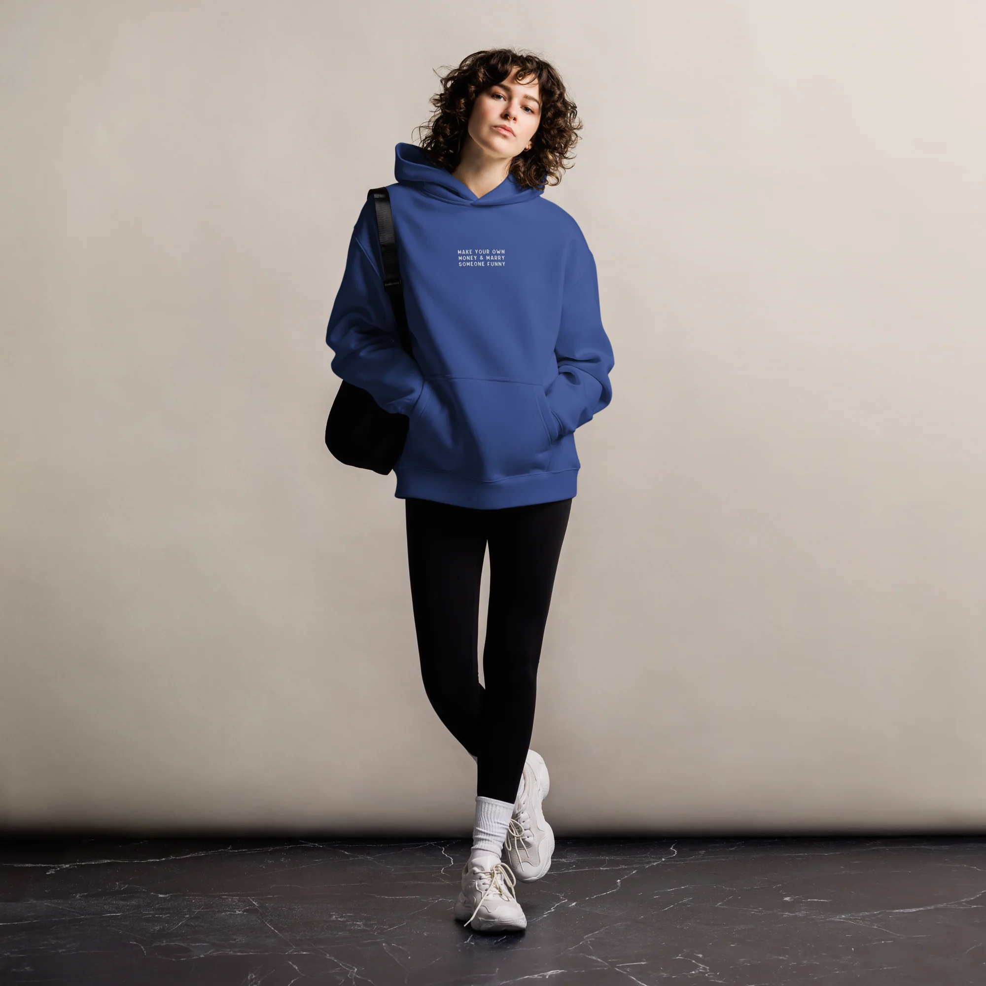 Make Your Own Money Marry Someone Funny Embroidered Premium Oversized Hoodie - Image 2