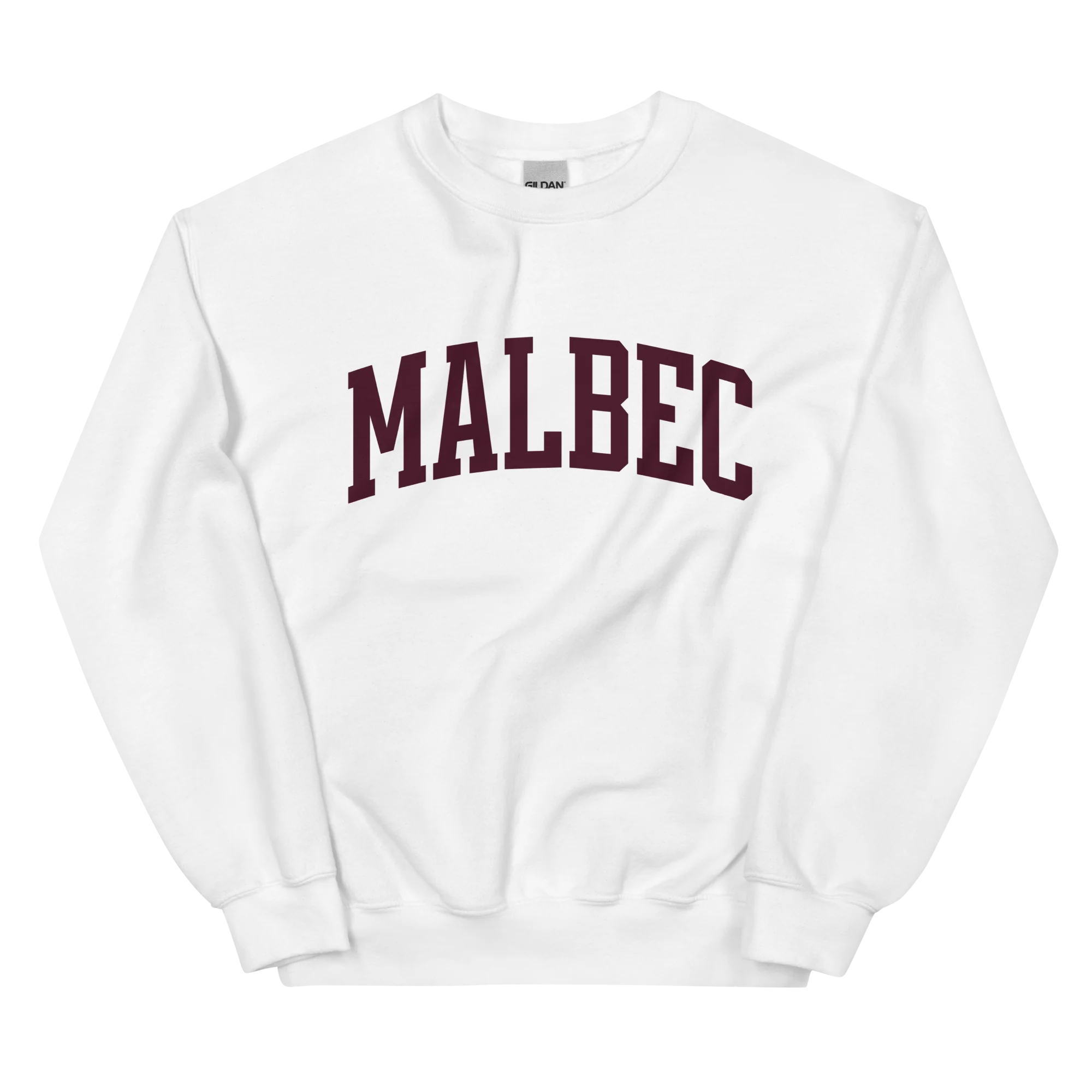Malbec Red Wine Varsity Sweatshirt - Image 3