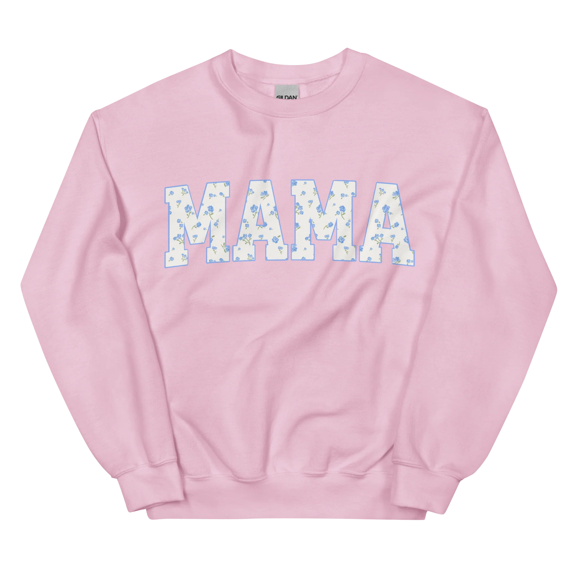 Mama Blue Floral Varsity Sweatshirt - Image 6