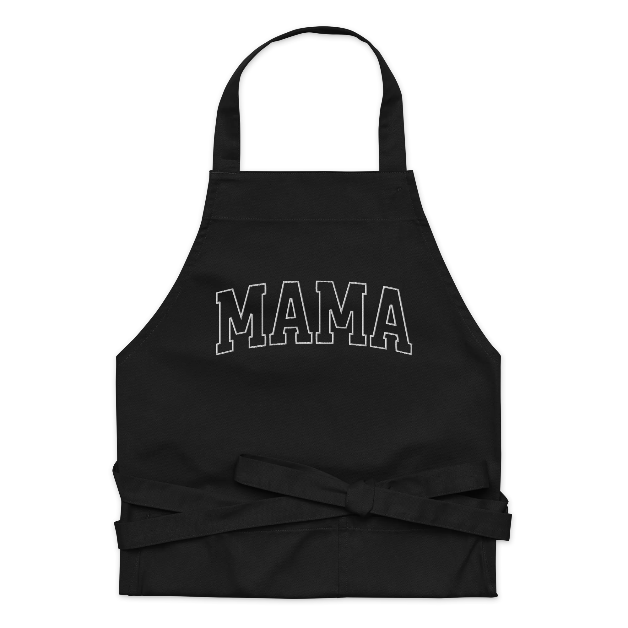 Mama Mother Embroidered Organic Cotton Apron - Image 4