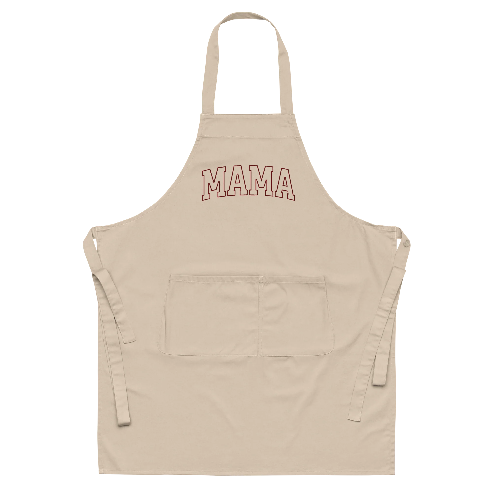 Mama Mother Embroidered Organic Cotton Apron - Image 7