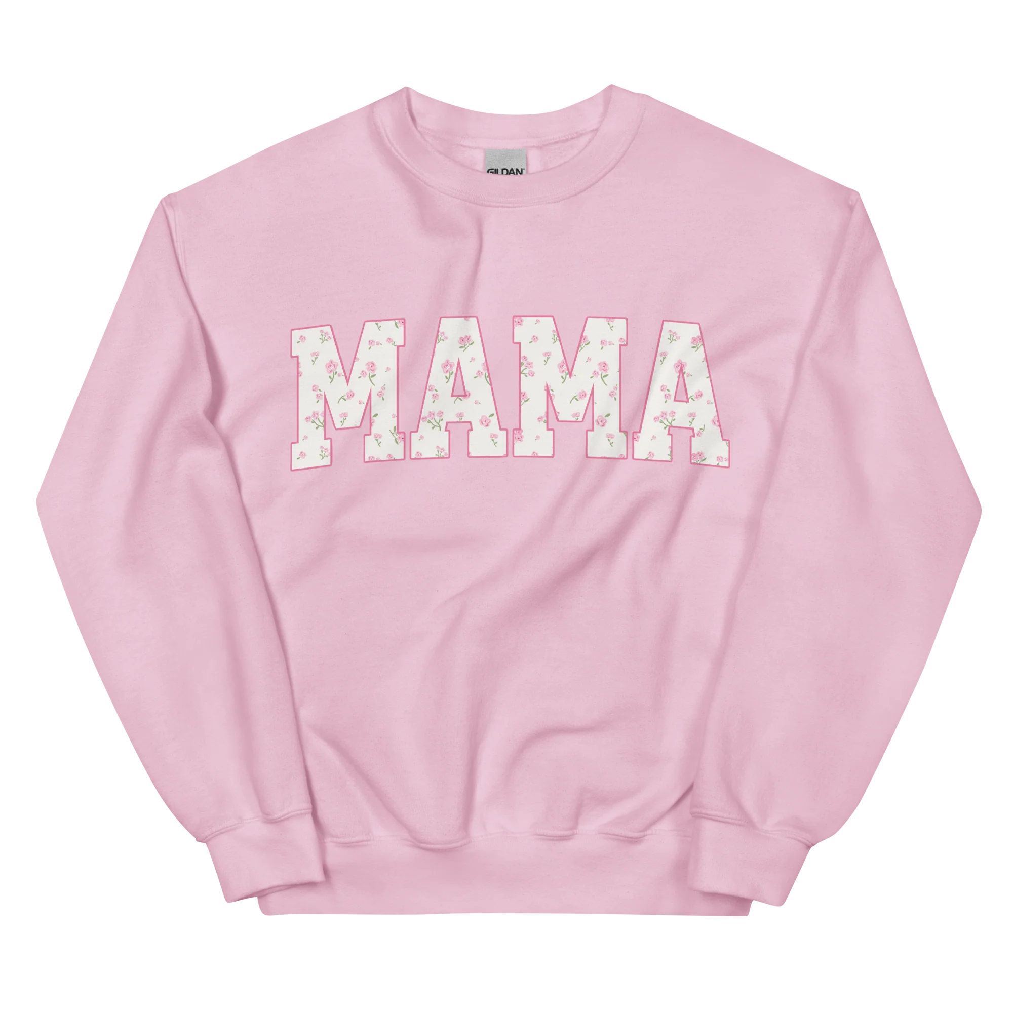 Mama Pink Floral Varsity Sweatshirt - Image 3
