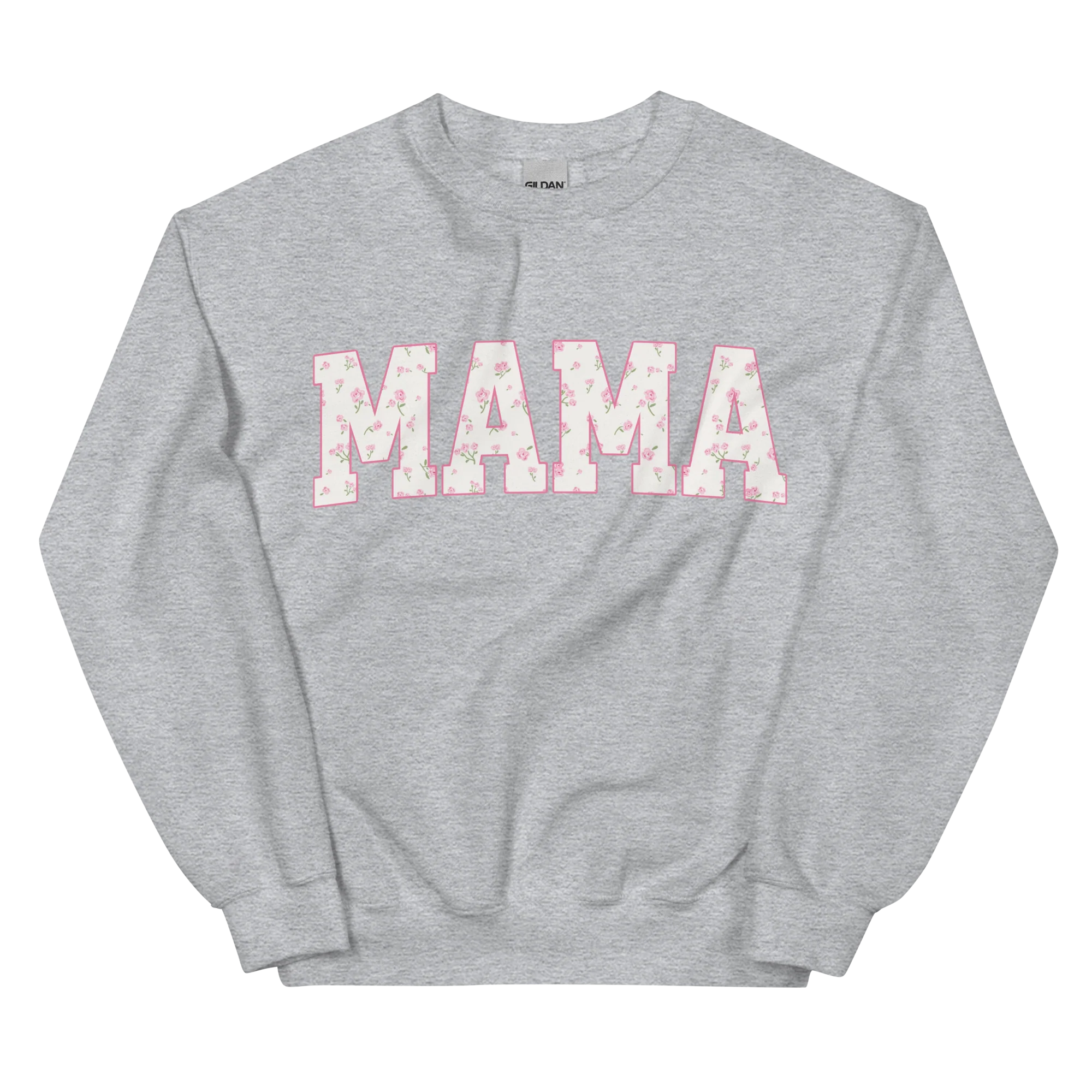 Mama Pink Floral Varsity Sweatshirt - Image 4