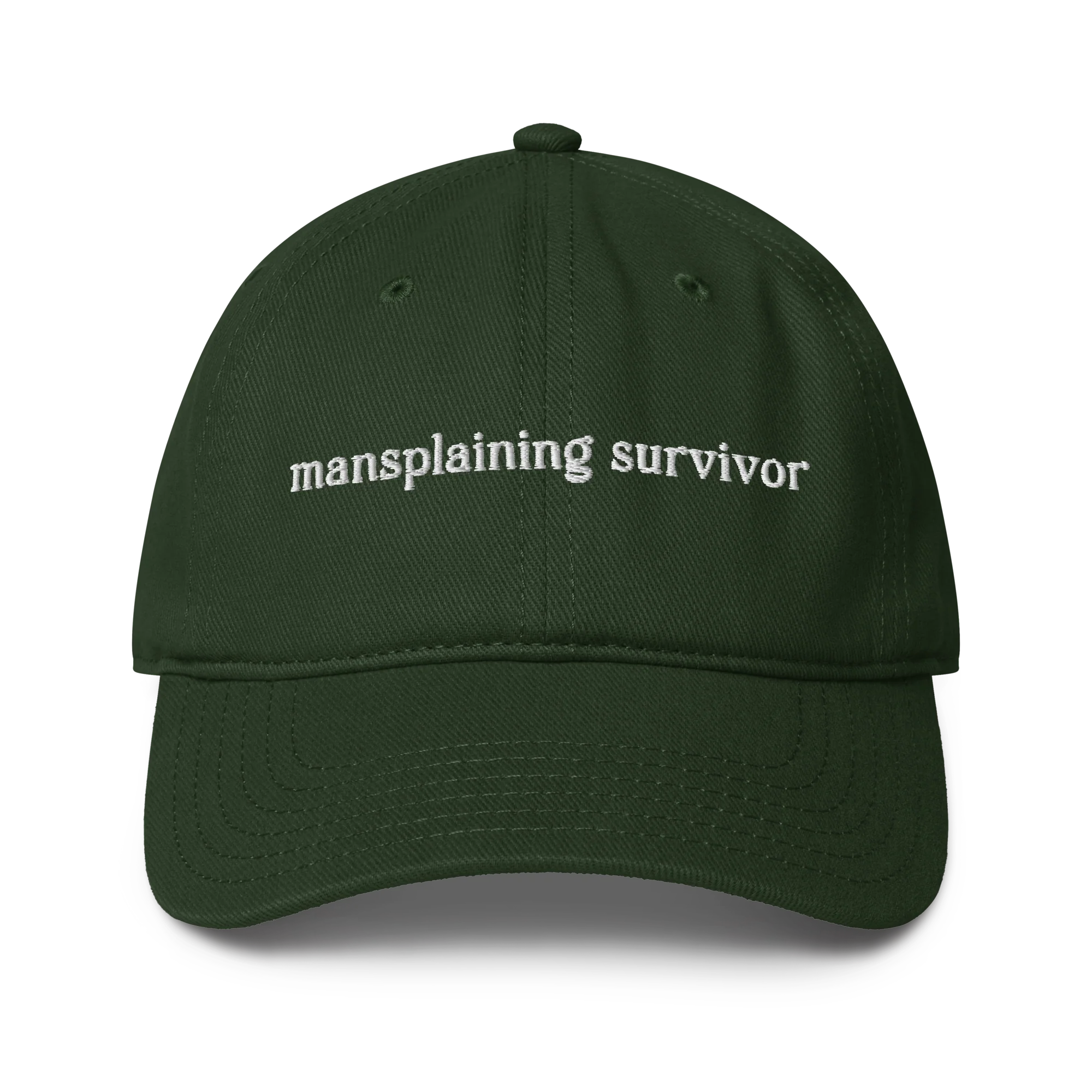 Mansplaining Survivor Embroidered Baseball Cap - Image 5