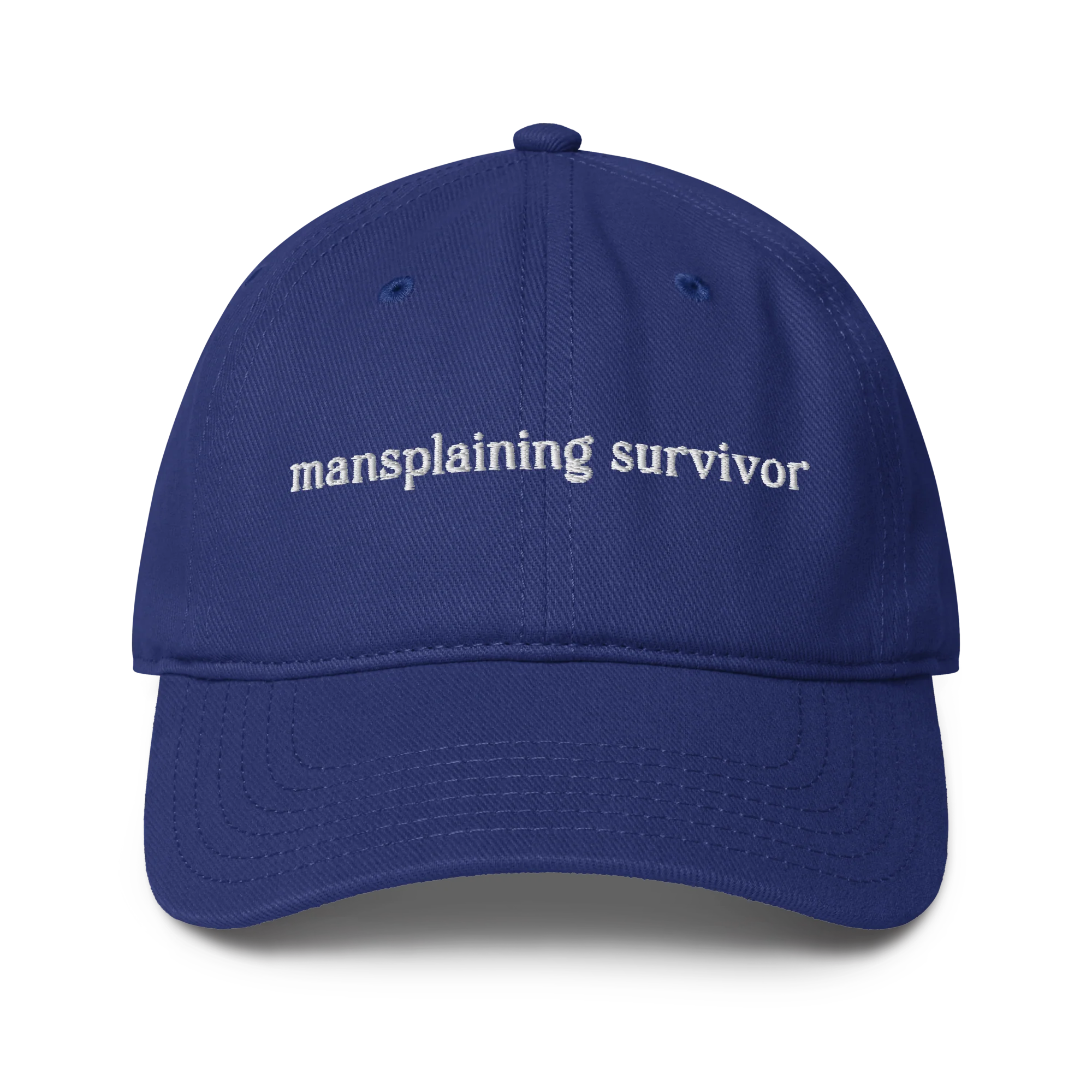 Mansplaining Survivor Embroidered Baseball Cap - Image 7