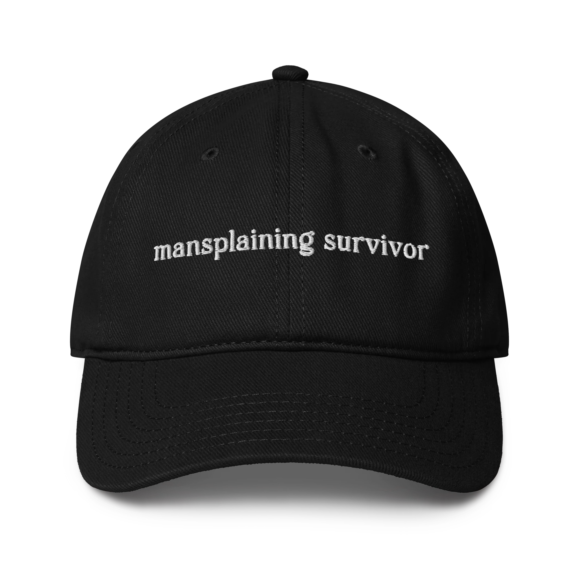 Mansplaining Survivor Embroidered Baseball Cap - Image 8