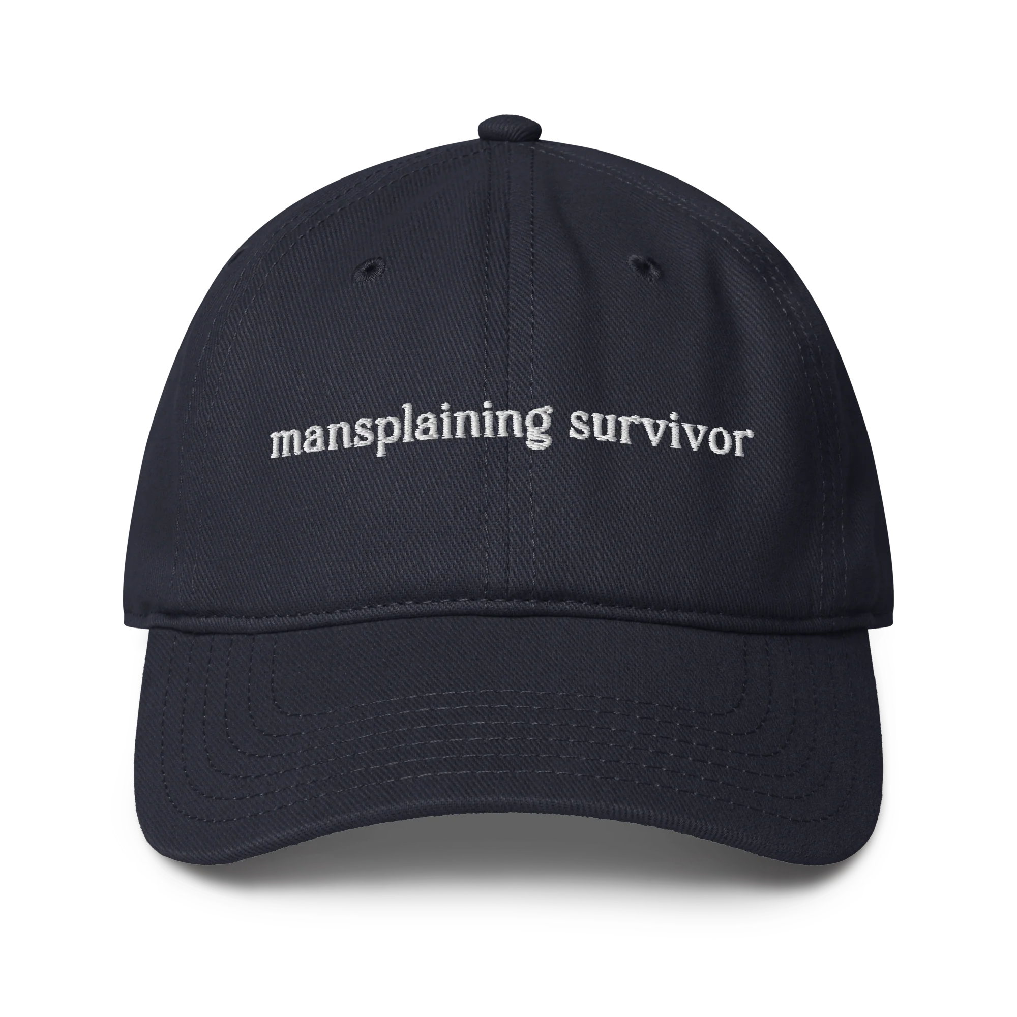 Mansplaining Survivor Embroidered Baseball Cap - Image 9