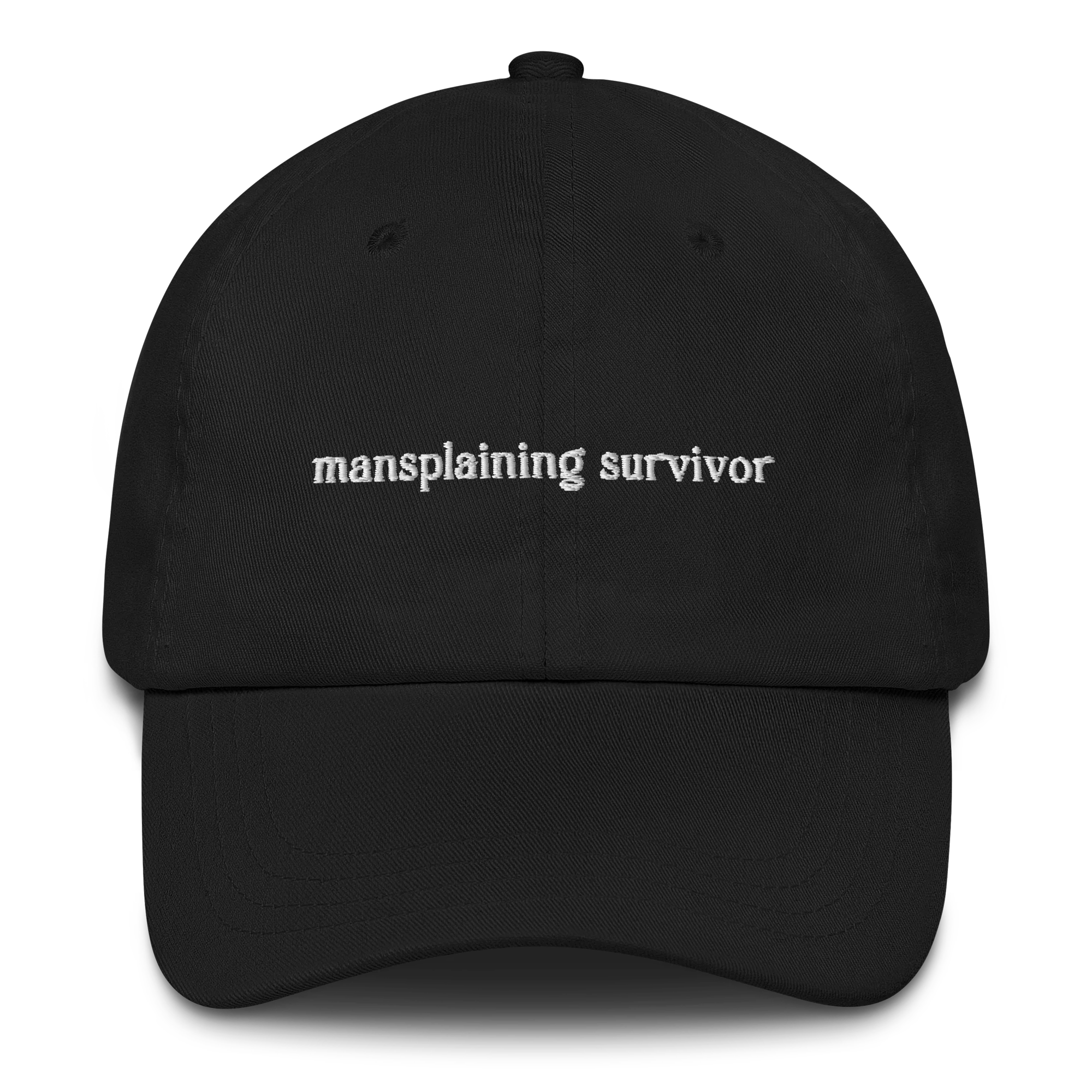 Mansplaining Survivor Embroidered Cap - Image 7