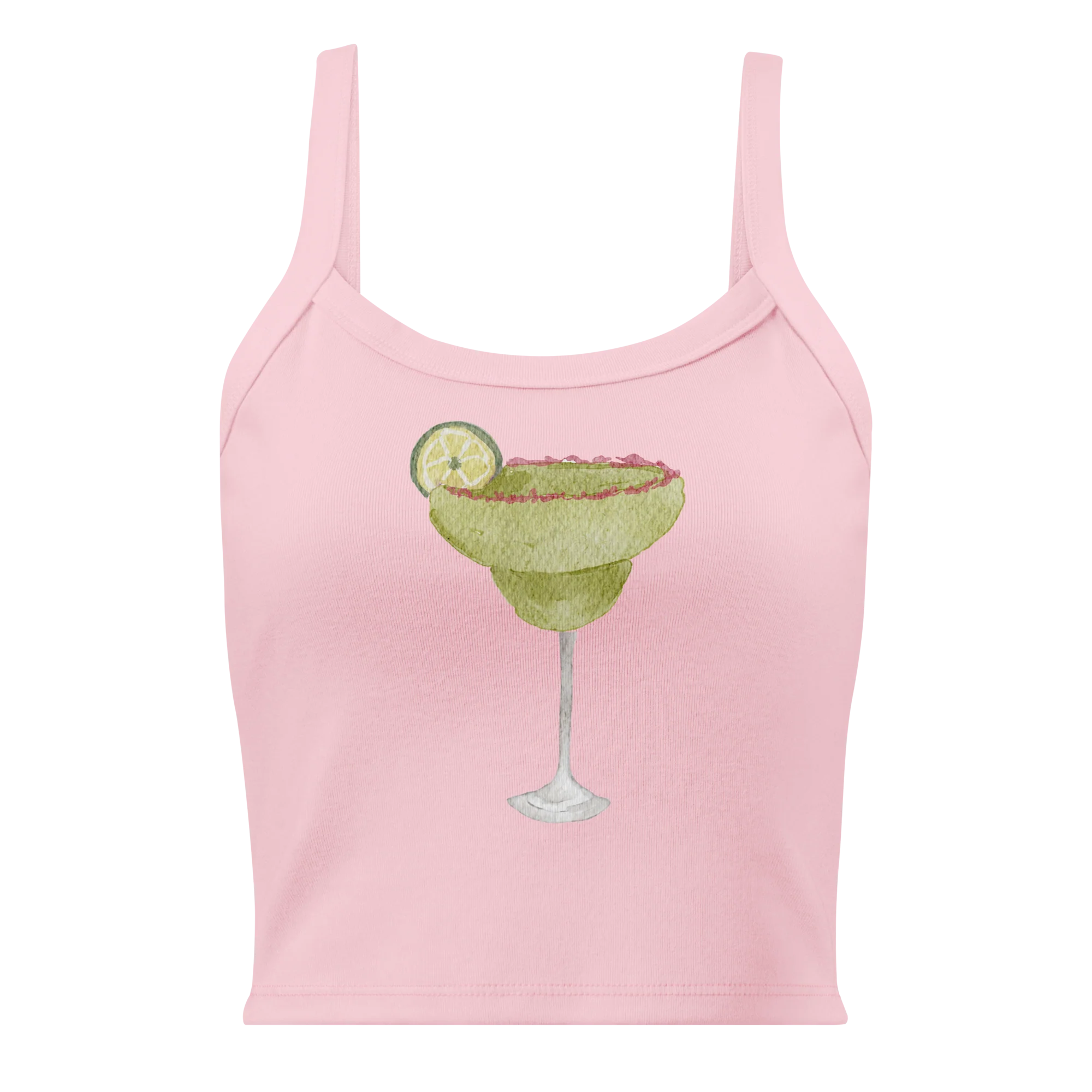 Margarita Watercolor Rib Tank Top - Image 6