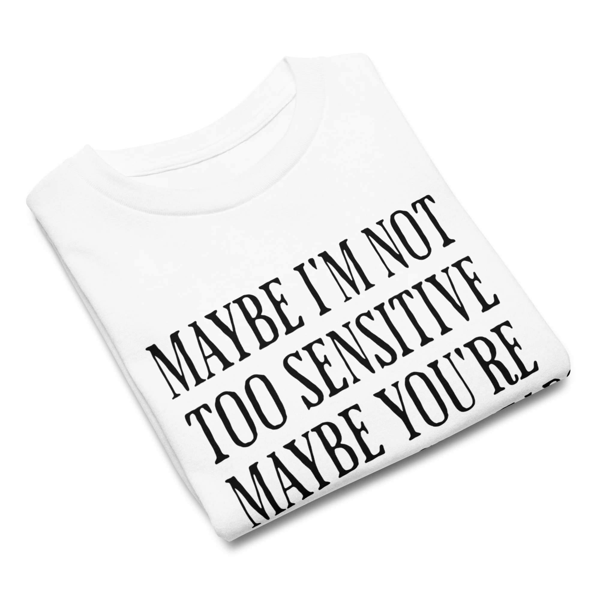 Maybe I'm Not Too Sensitive Feminist Baby Tee - Image 8