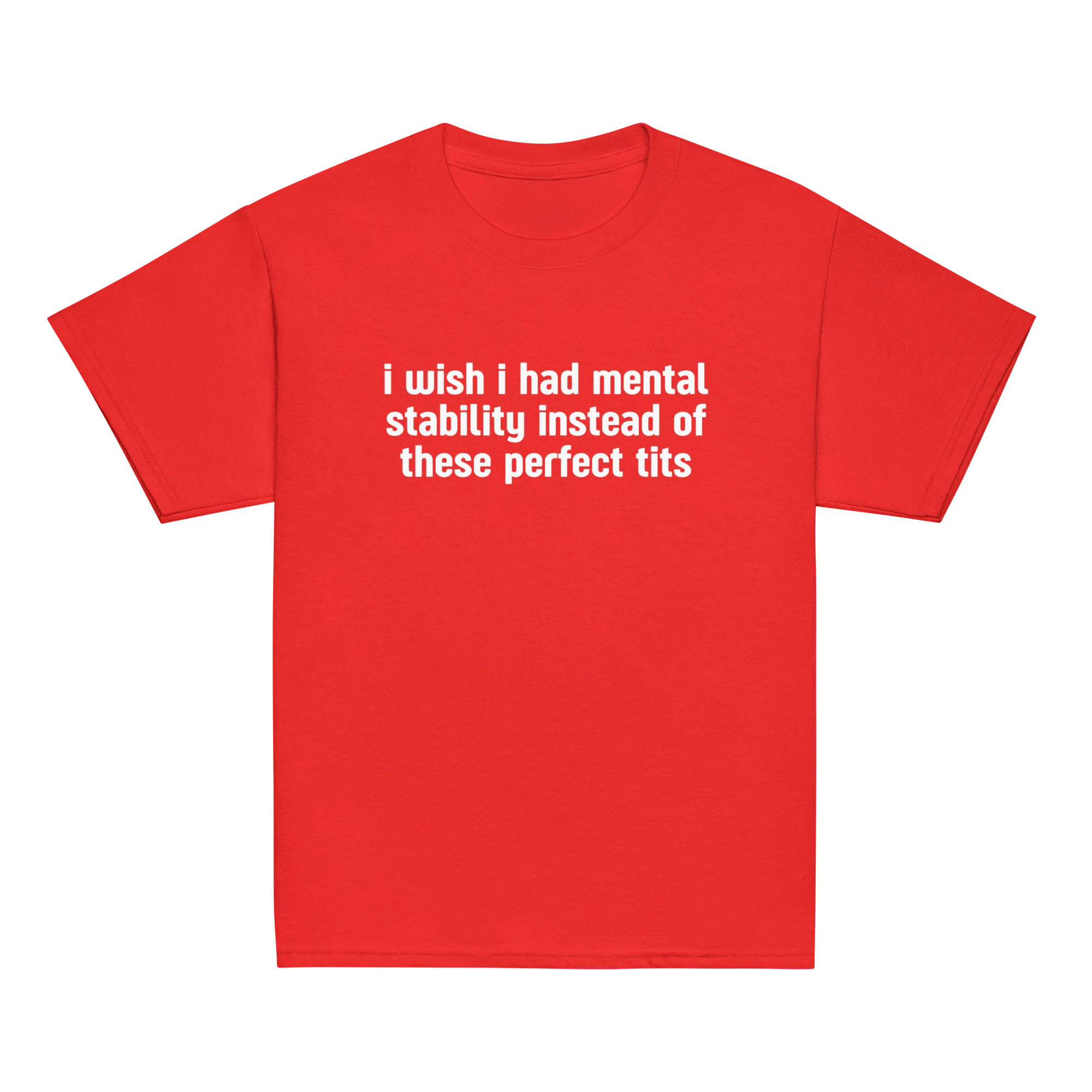 Mental Stability Instead Perfect Tits Baby Tee - Image 9