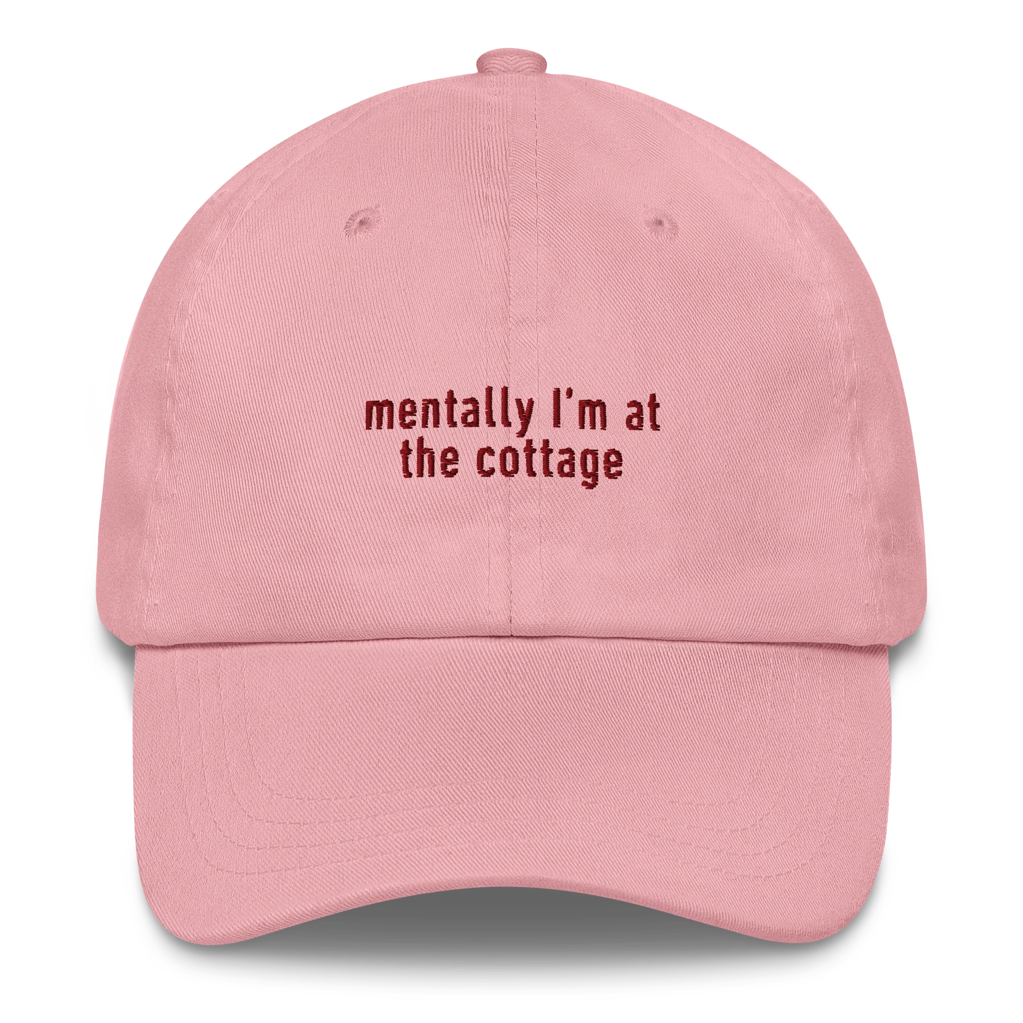 Mentally I’m at the Cottage HR Embroidered Cap - Image 5