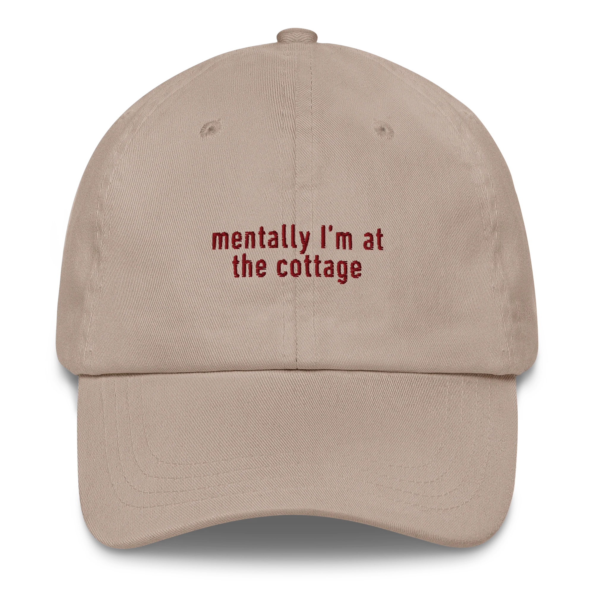 Mentally I’m at the Cottage HR Embroidered Cap - Image 9