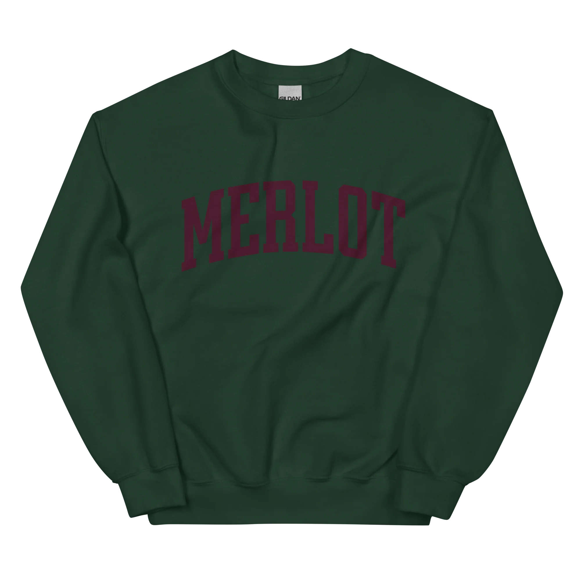 Merlot Red Wine Varsity Sweatshirt - Image 9