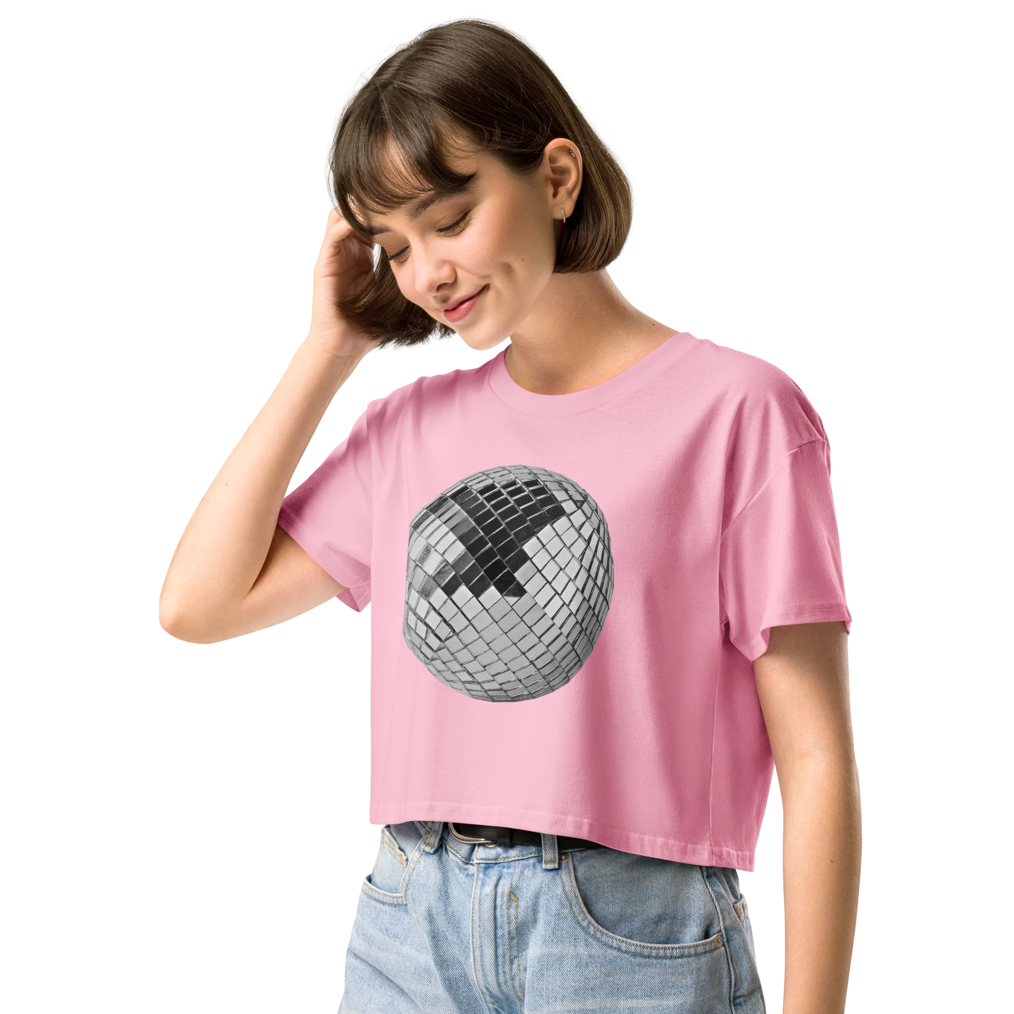 Mirrorball Crop Tee - Image 6
