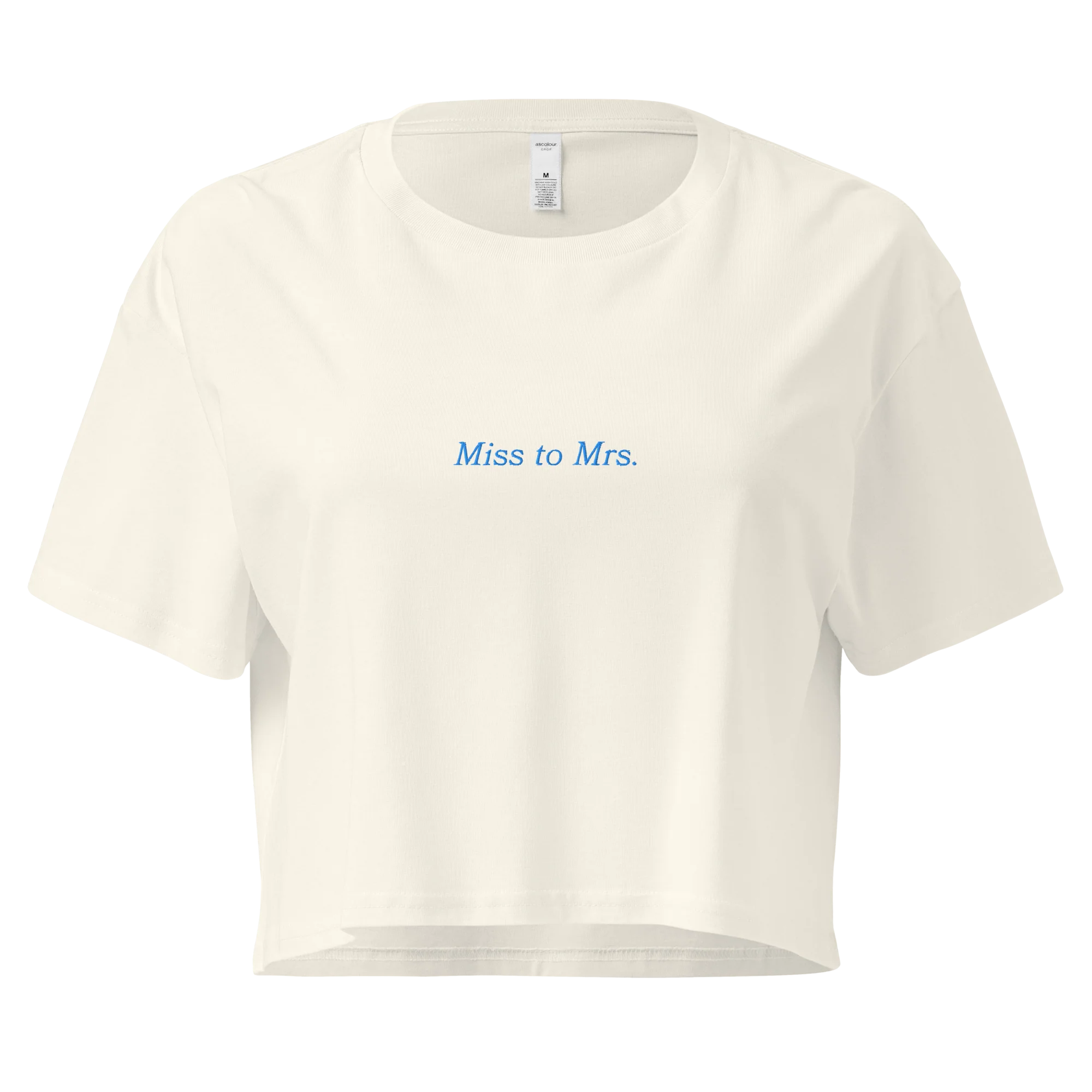 Miss to Mrs Bride Bachelorette Crop Tee - Image 3
