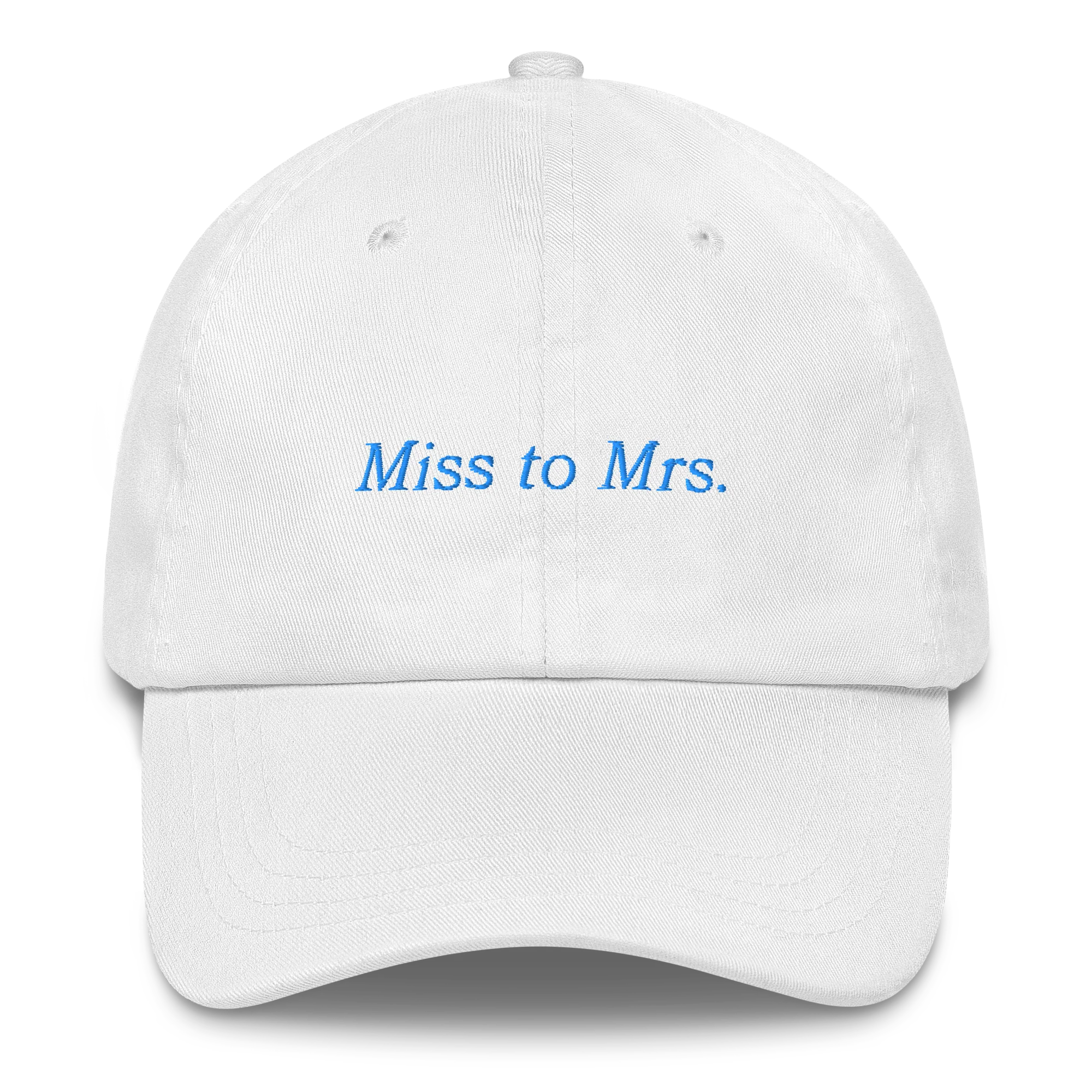 Miss to Mrs Bride Bachelorette Embroidered Cap