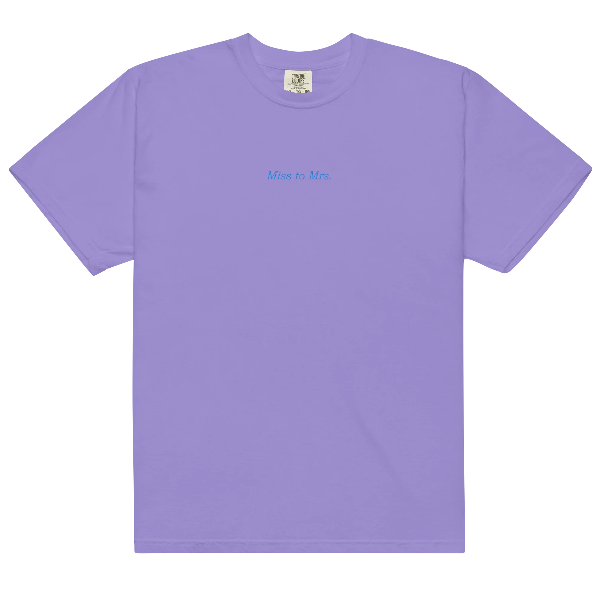 Miss to Mrs Bride Bachelorette Embroidered Classic T-Shirt - Image 6