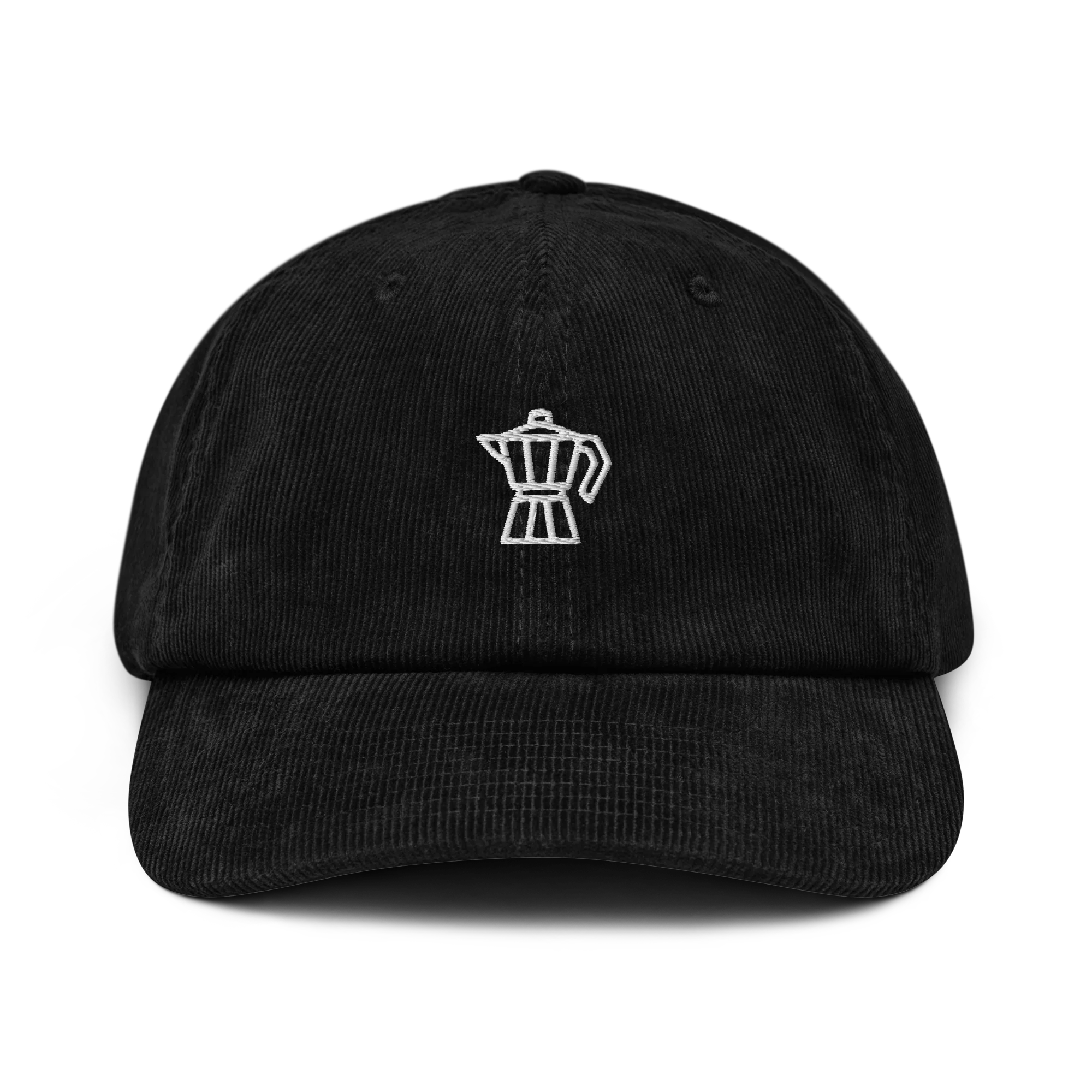 Moka Pot Coffee Embroidered Corduroy Cap - Image 8
