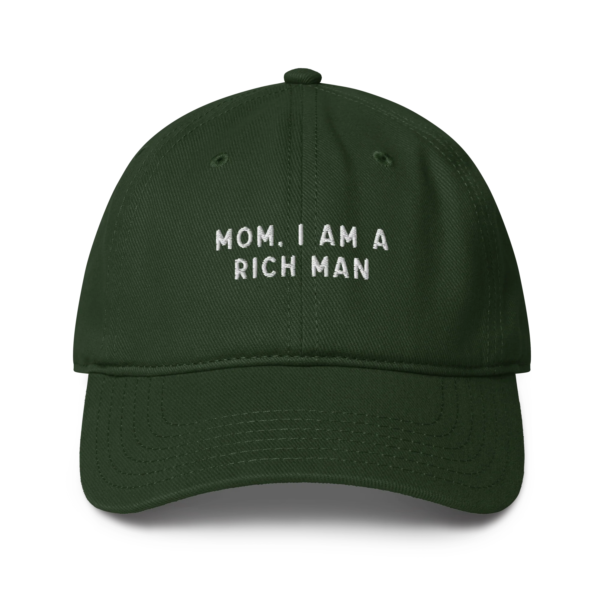 Mom, I am a Rich Man Embroidered Baseball Cap - Image 9