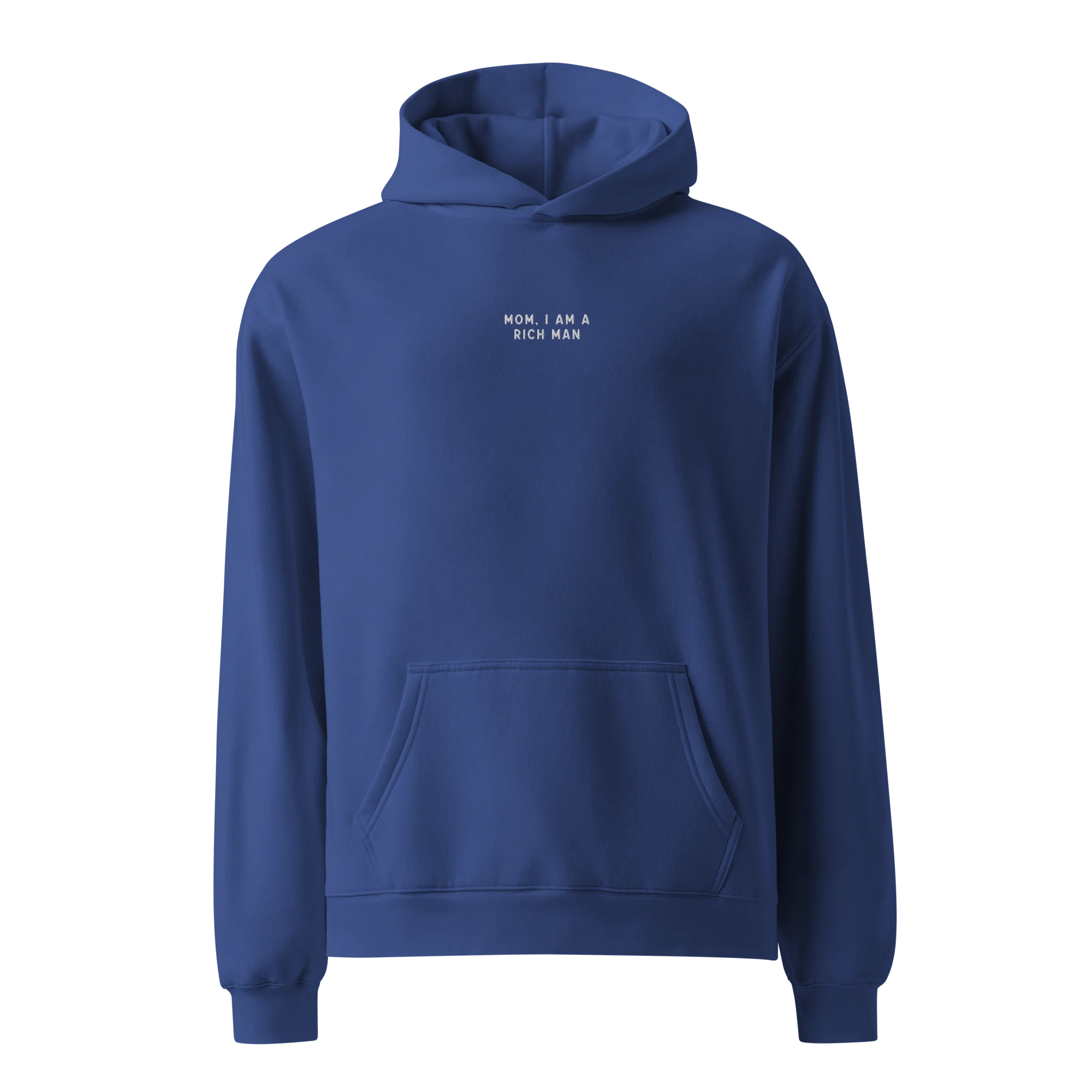 Mom, I am a Rich Man Embroidered Premium Oversized Hoodie - Image 7