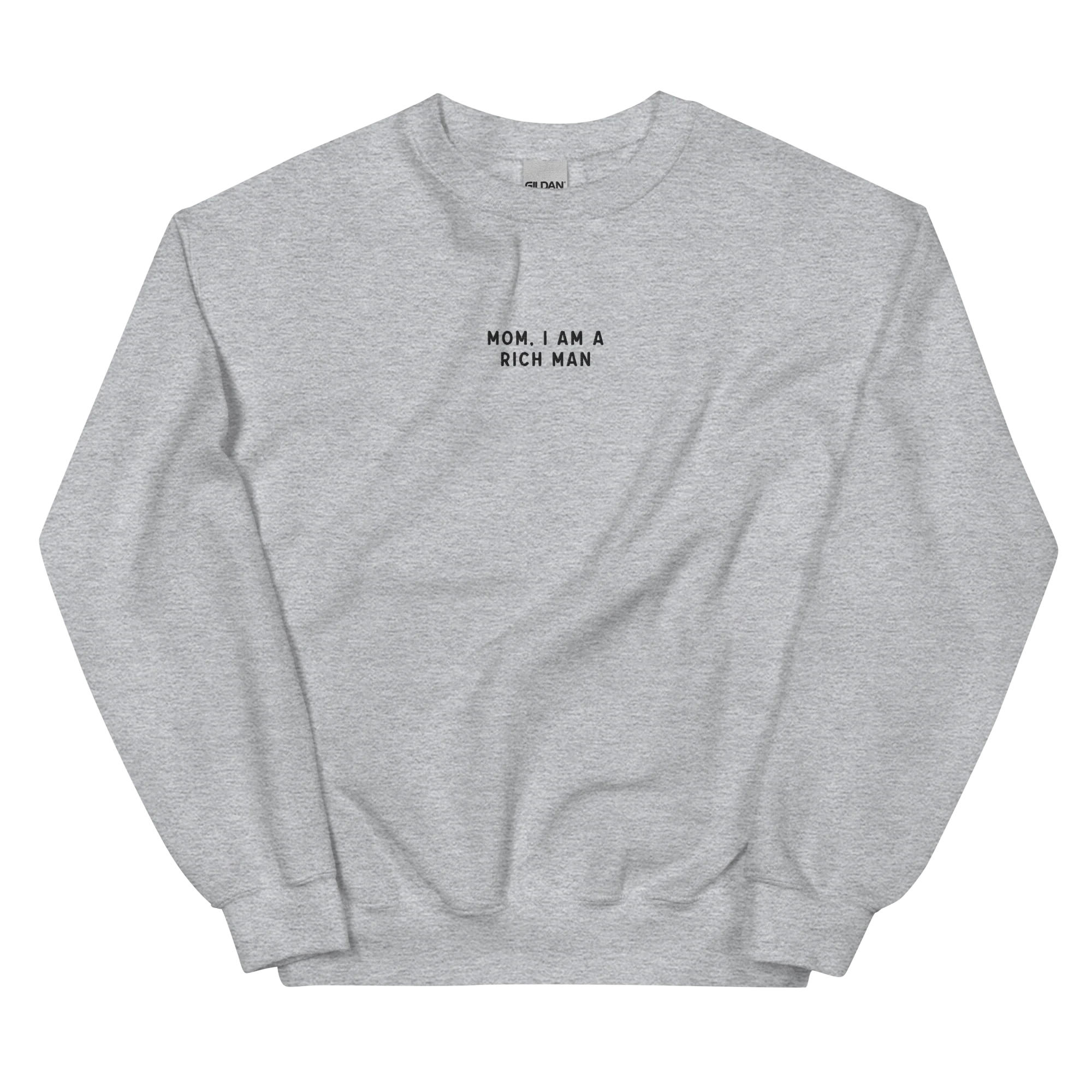 Mom, I am a Rich Man Feminist Embroidered Sweatshirt - Image 3