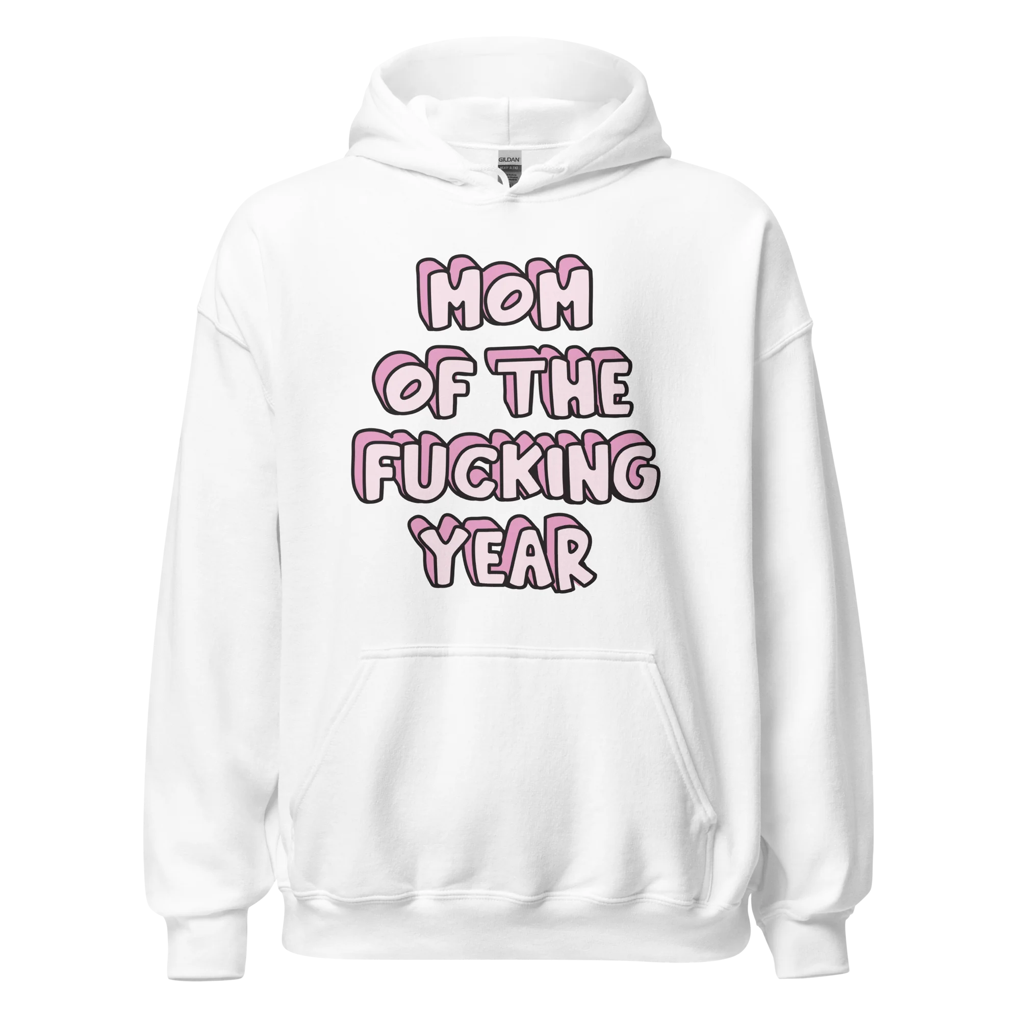 Mom of the Fucking Year Mother Hoodie - Image 4