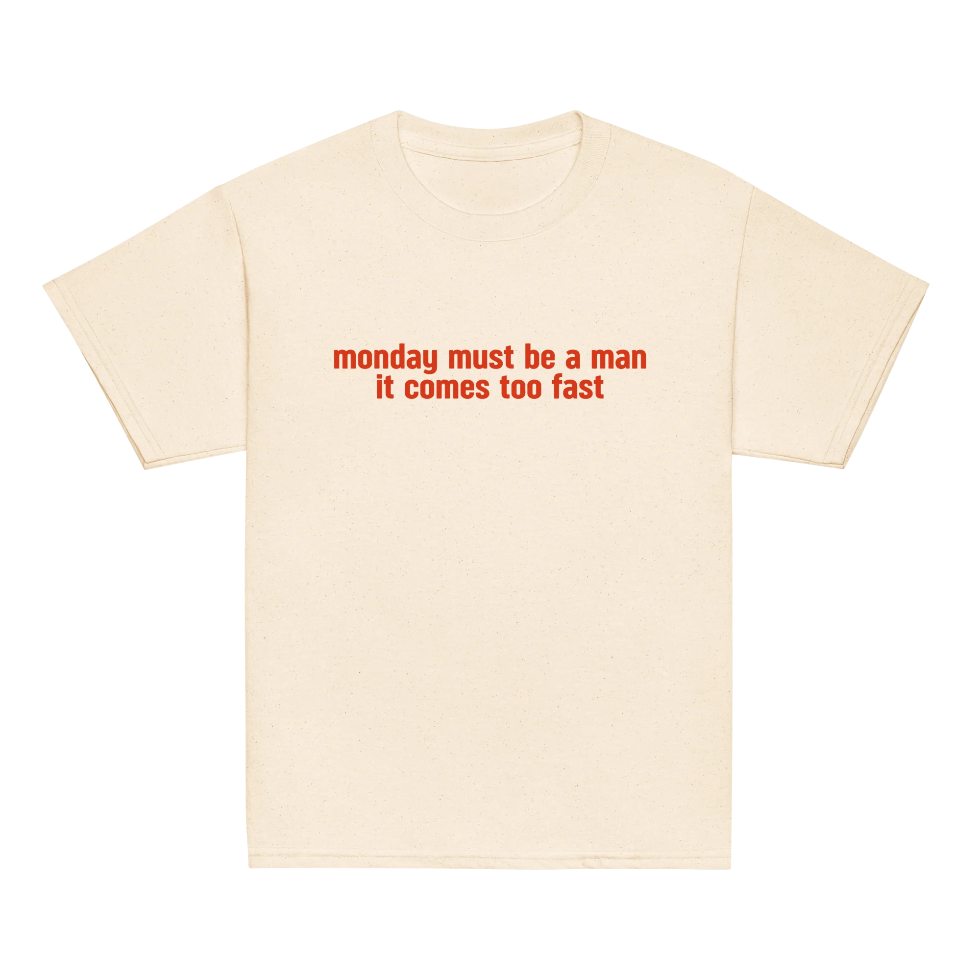 Monday Must Be a Man Comes Too Fast Baby Tee - Image 5