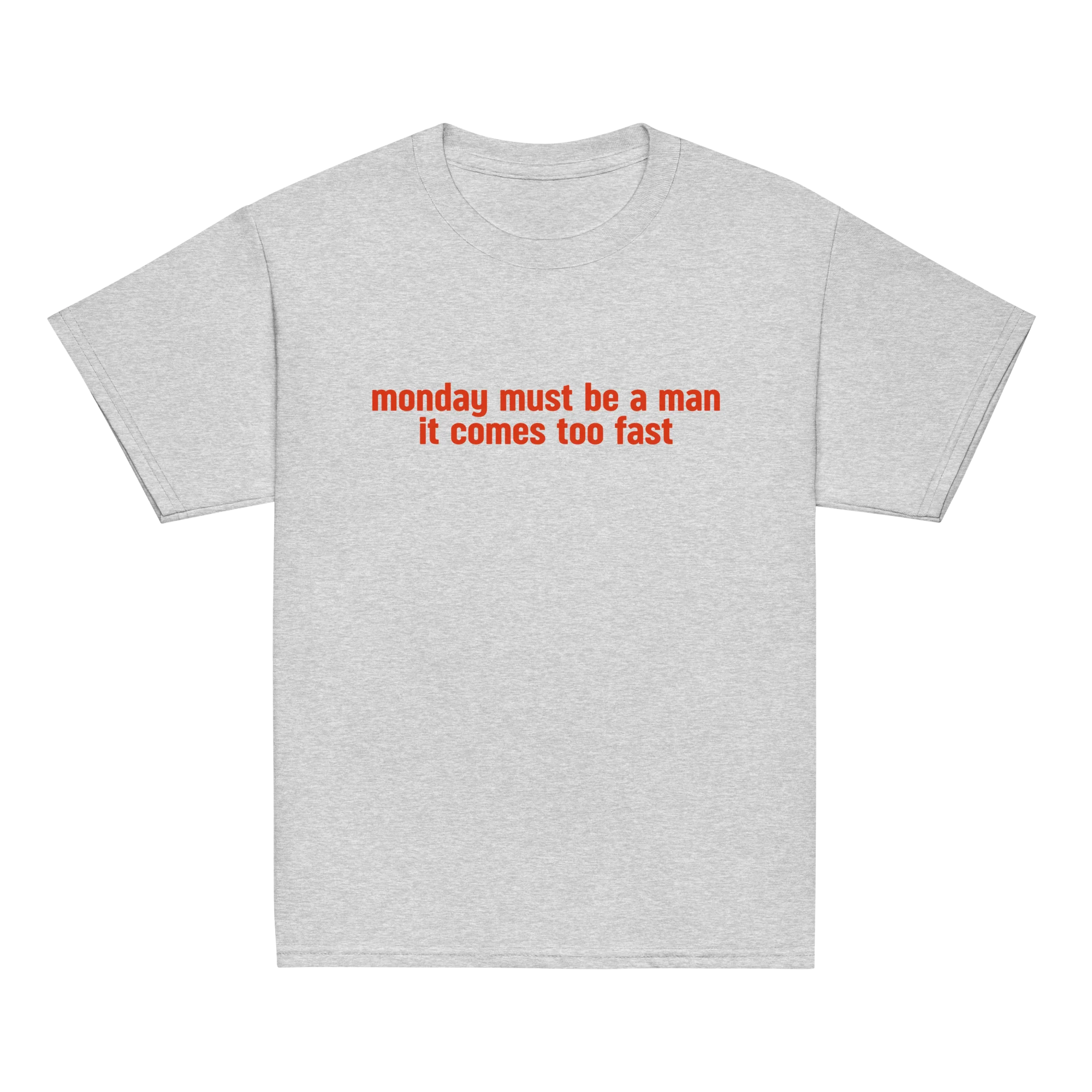 Monday Must Be a Man Comes Too Fast Baby Tee - Image 8