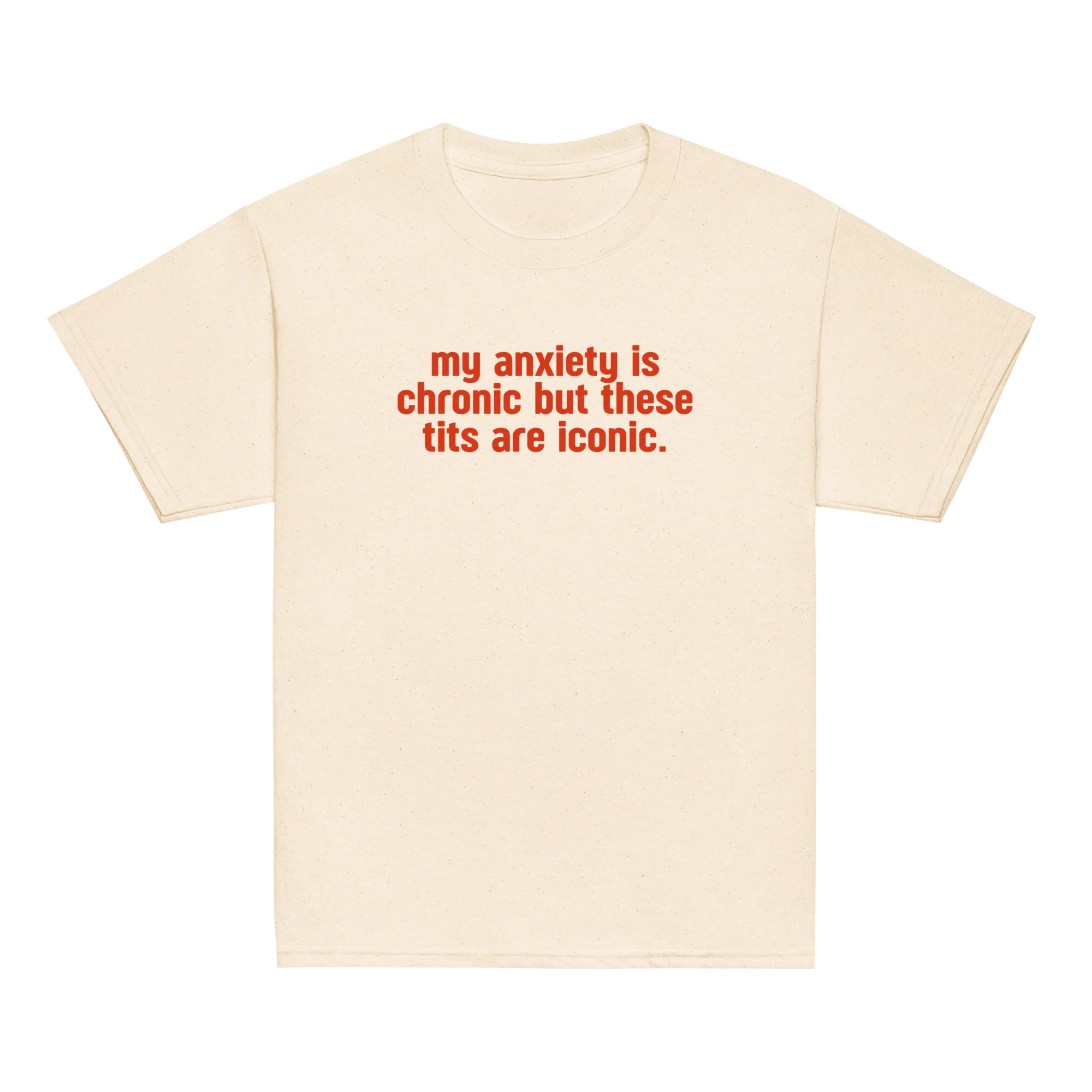 My Anxiety is Chronic but These Tits Are Iconic Baby Tee - Image 6