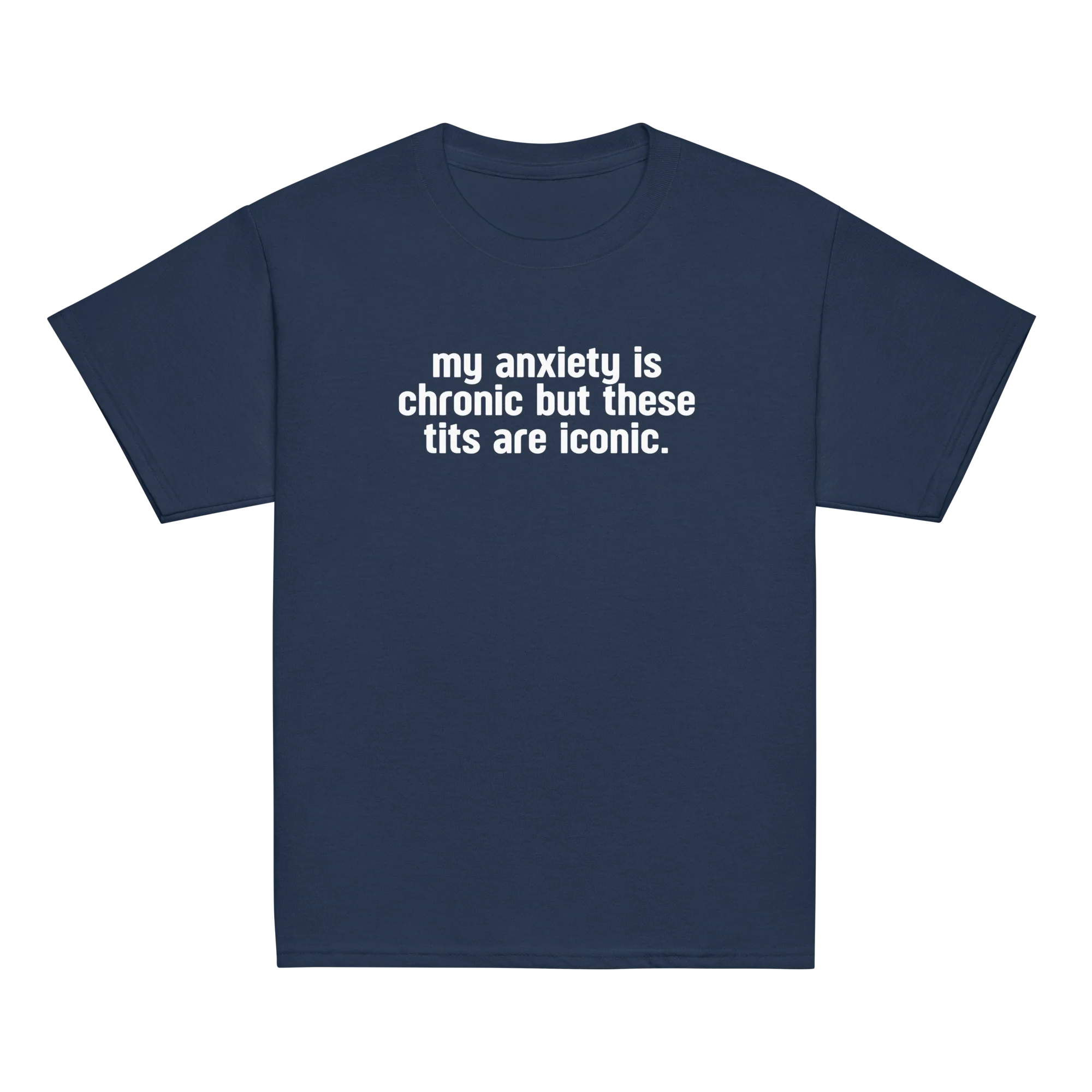 My Anxiety is Chronic but These Tits Are Iconic Baby Tee - Image 9
